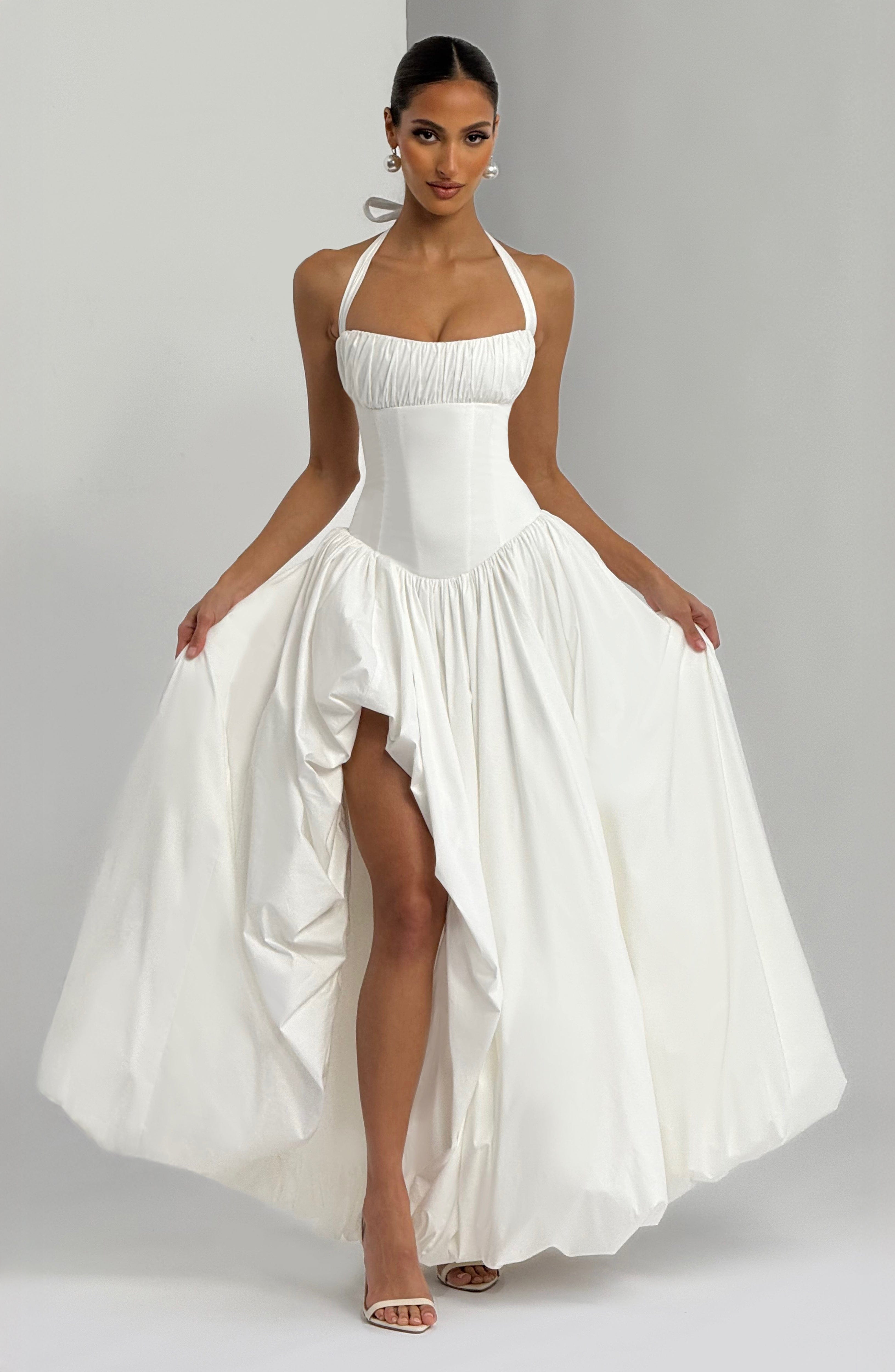minilena Keira Maxi Dress Ivory