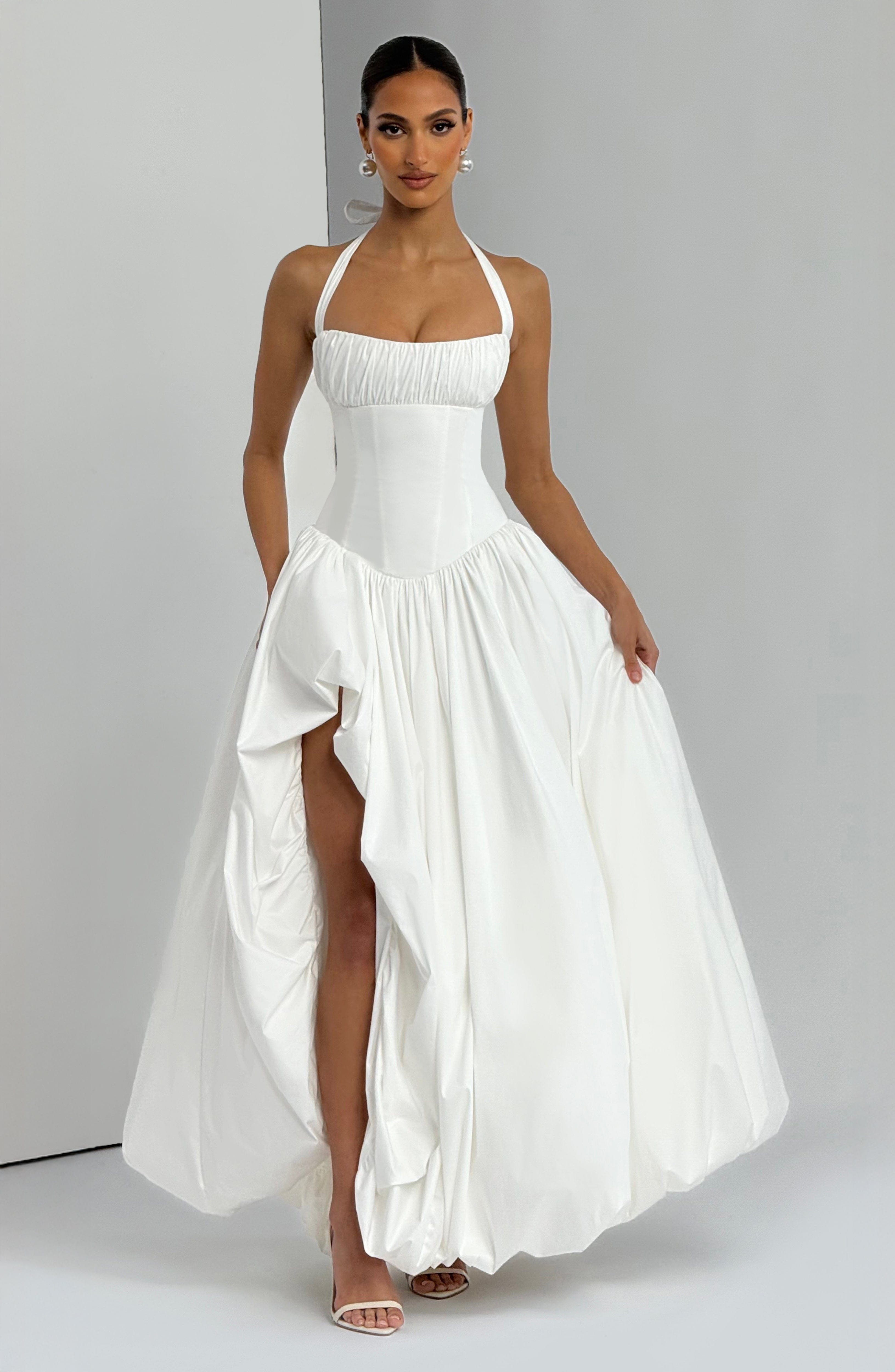 minilena Keira Maxi Dress Ivory