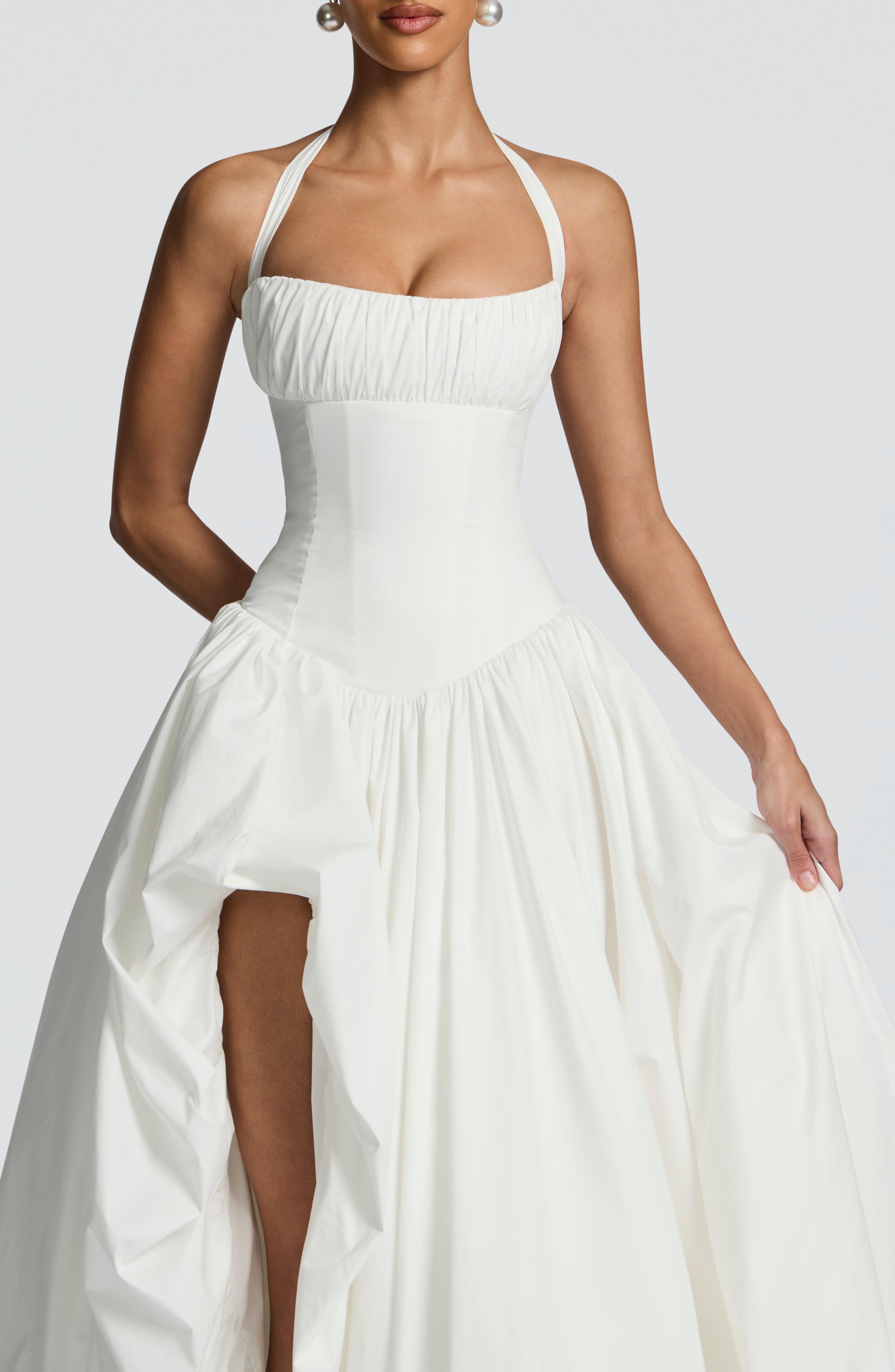 minilena Keira Maxi Dress Ivory