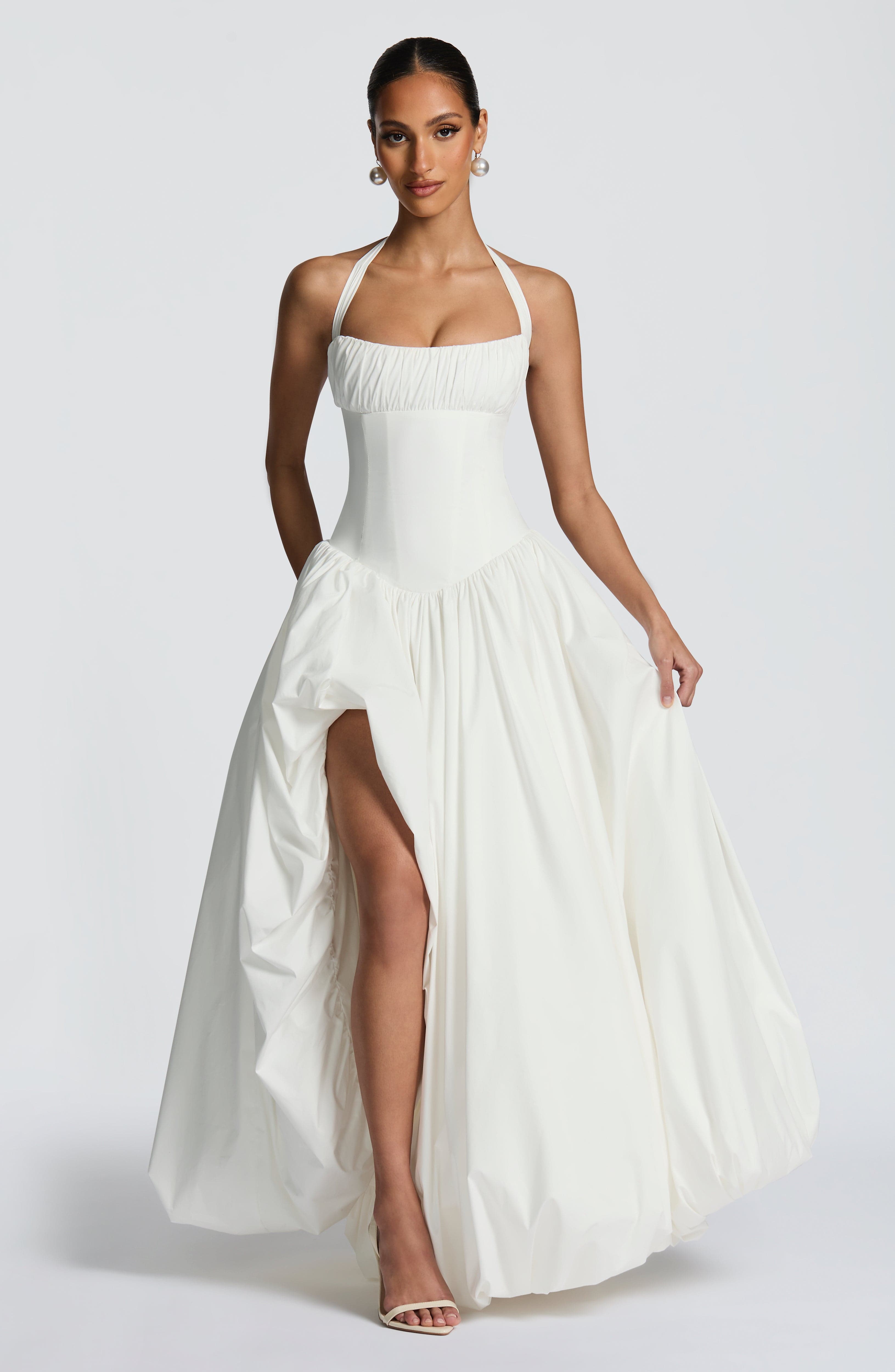 minilena Keira Maxi Dress Ivory