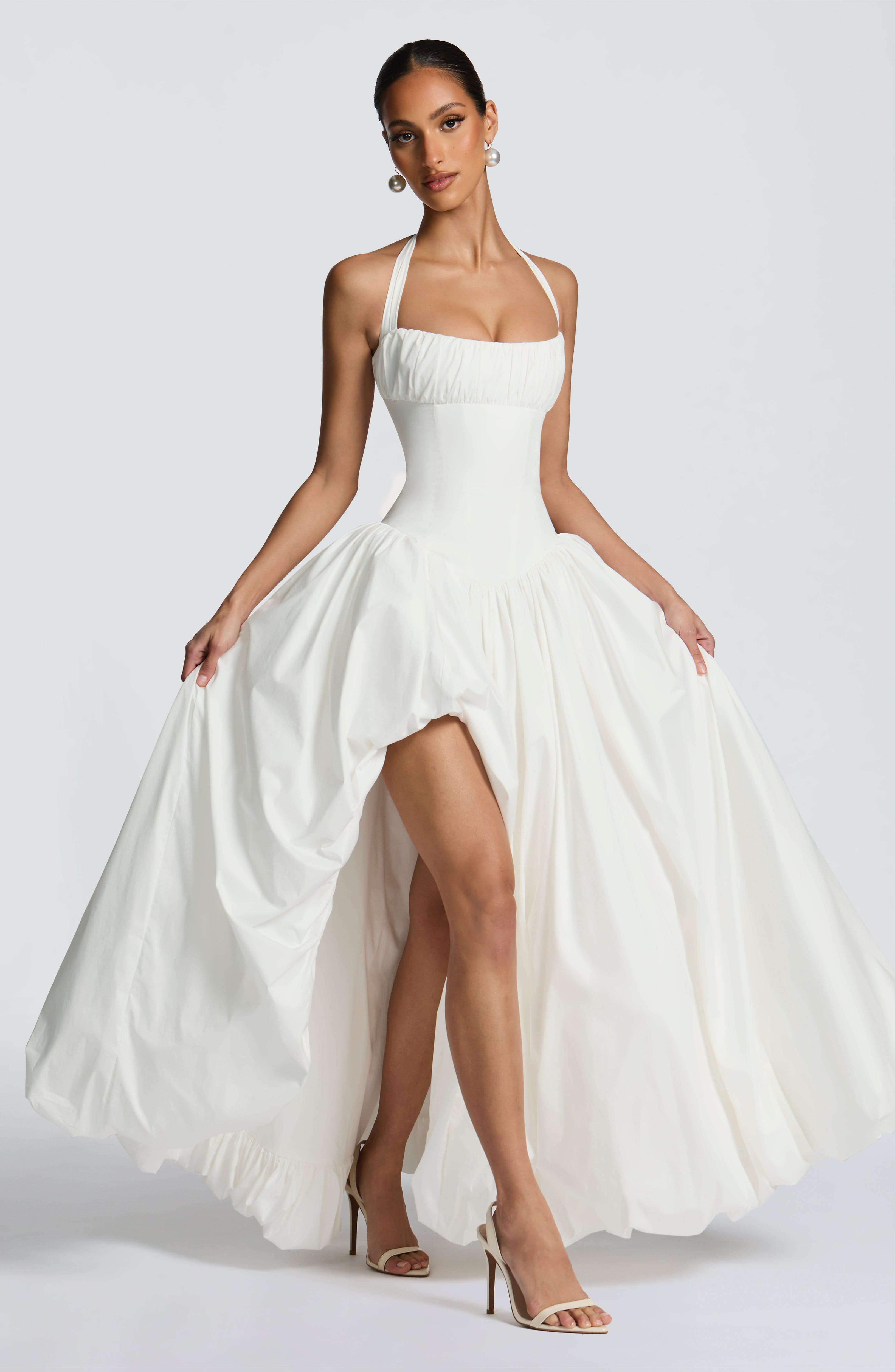 minilena Keira Maxi Dress Ivory
