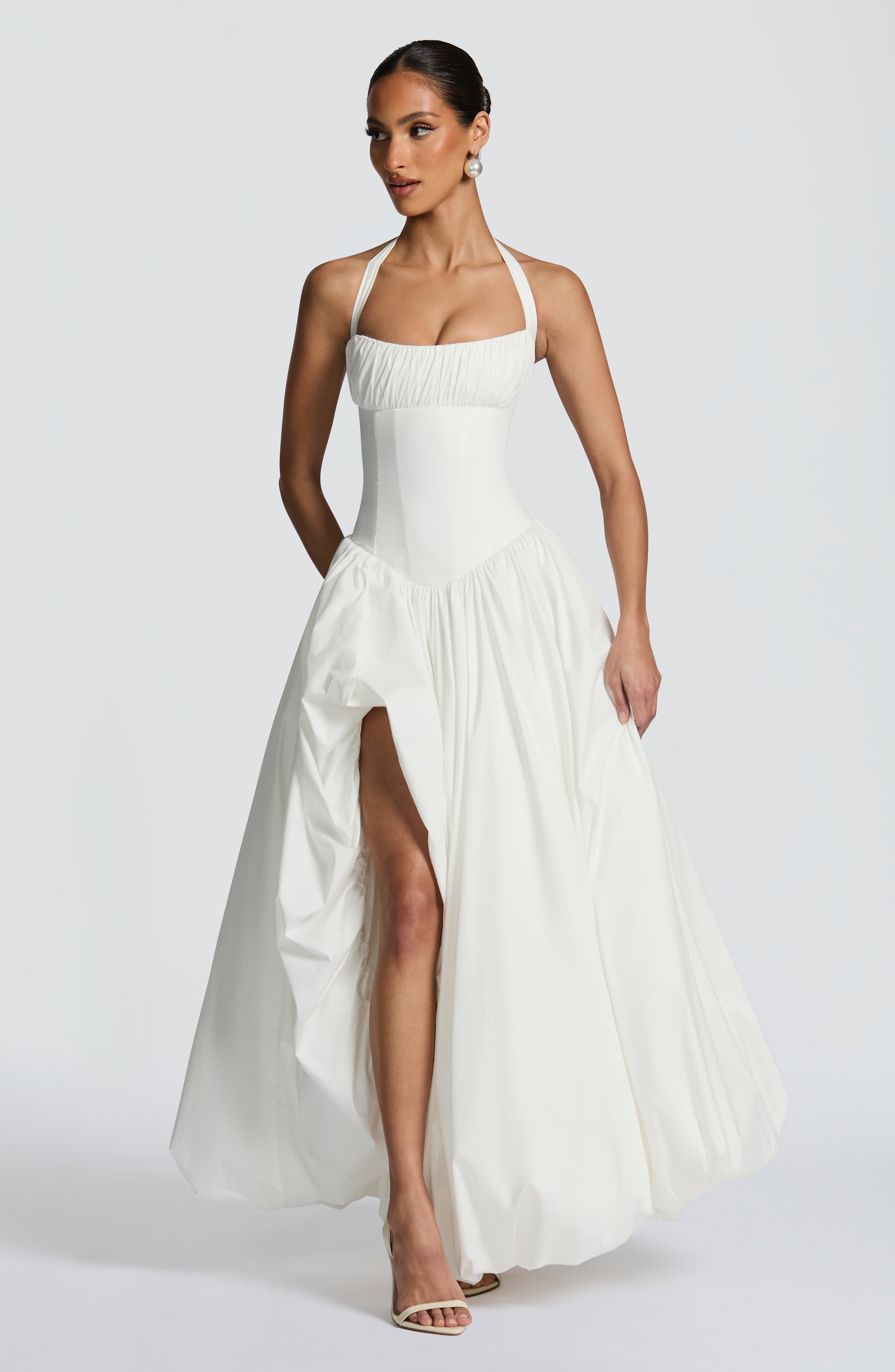 minilena Keira Maxi Dress Ivory
