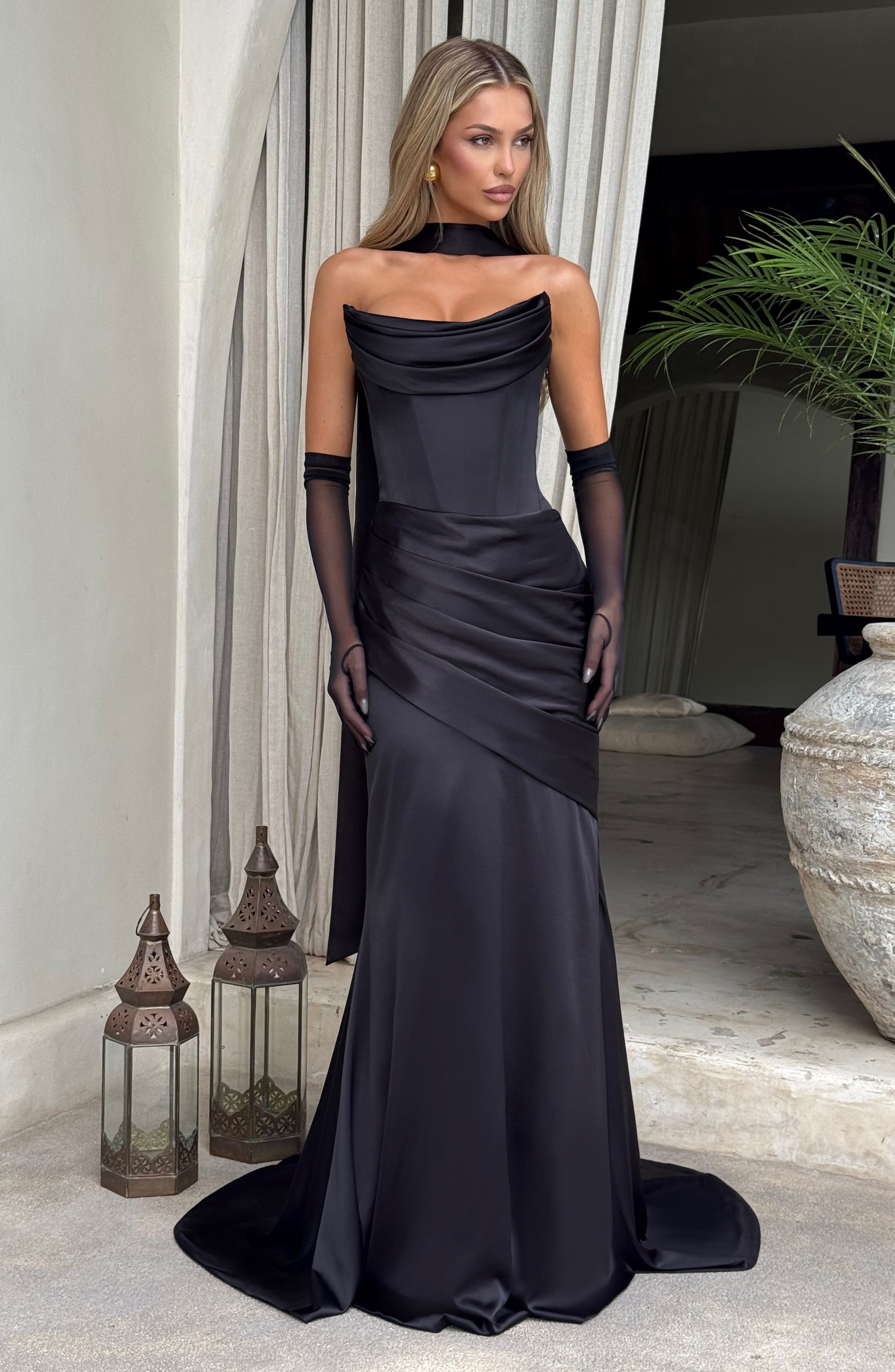 minilena Kensington Maxi Dress Black