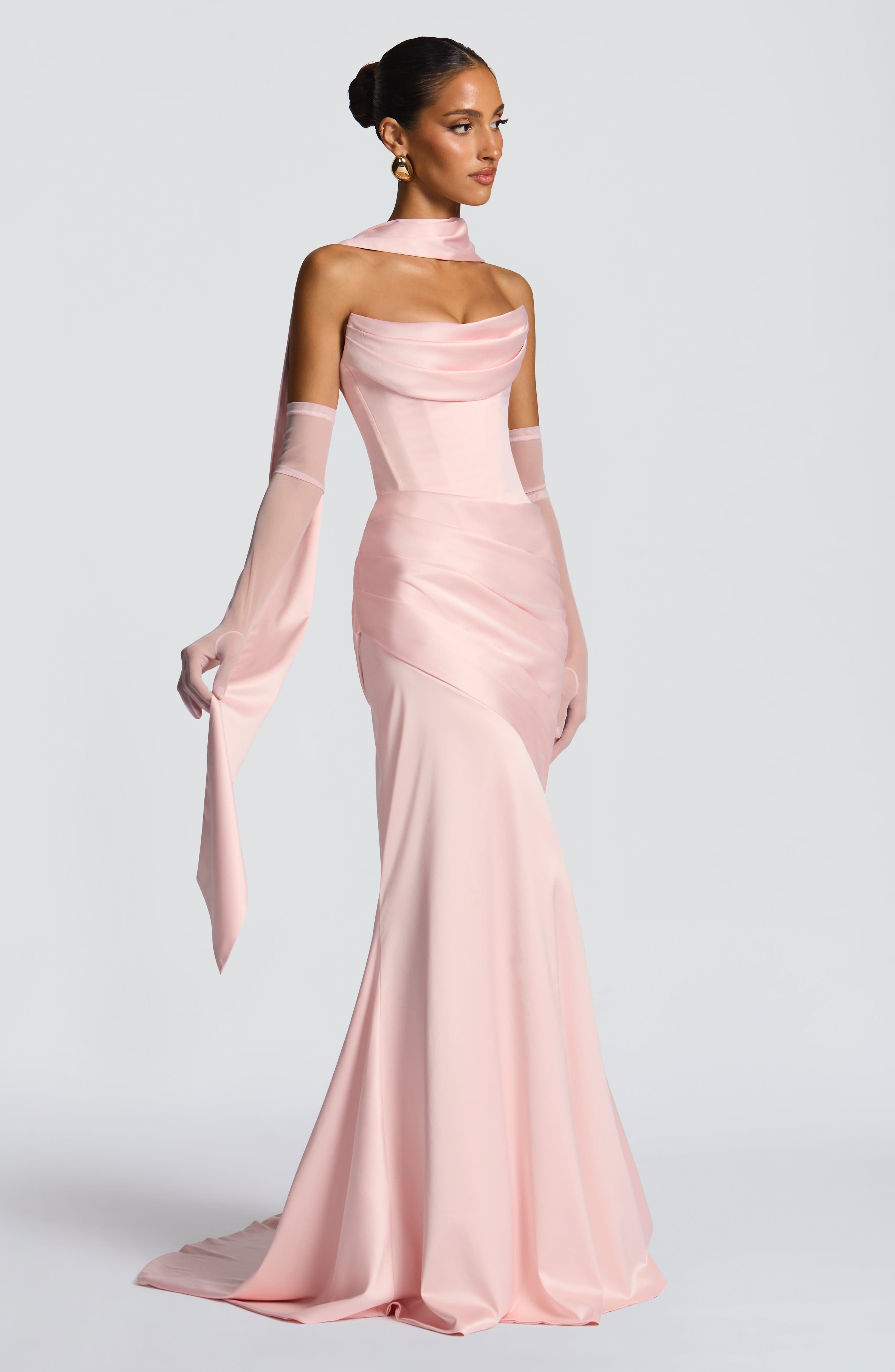 minilena Kensington Maxi Dress Blush