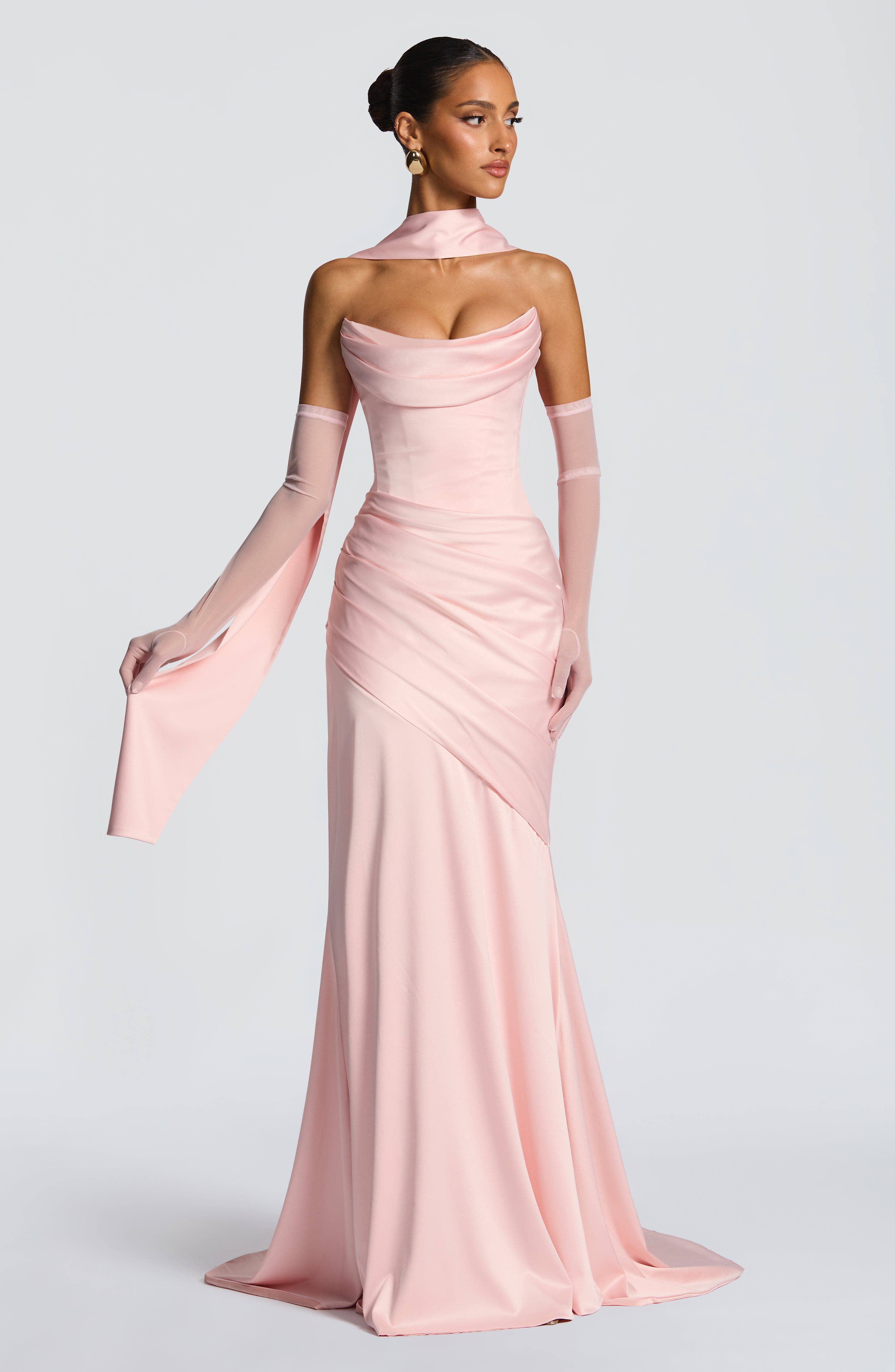 minilena Kensington Maxi Dress Blush