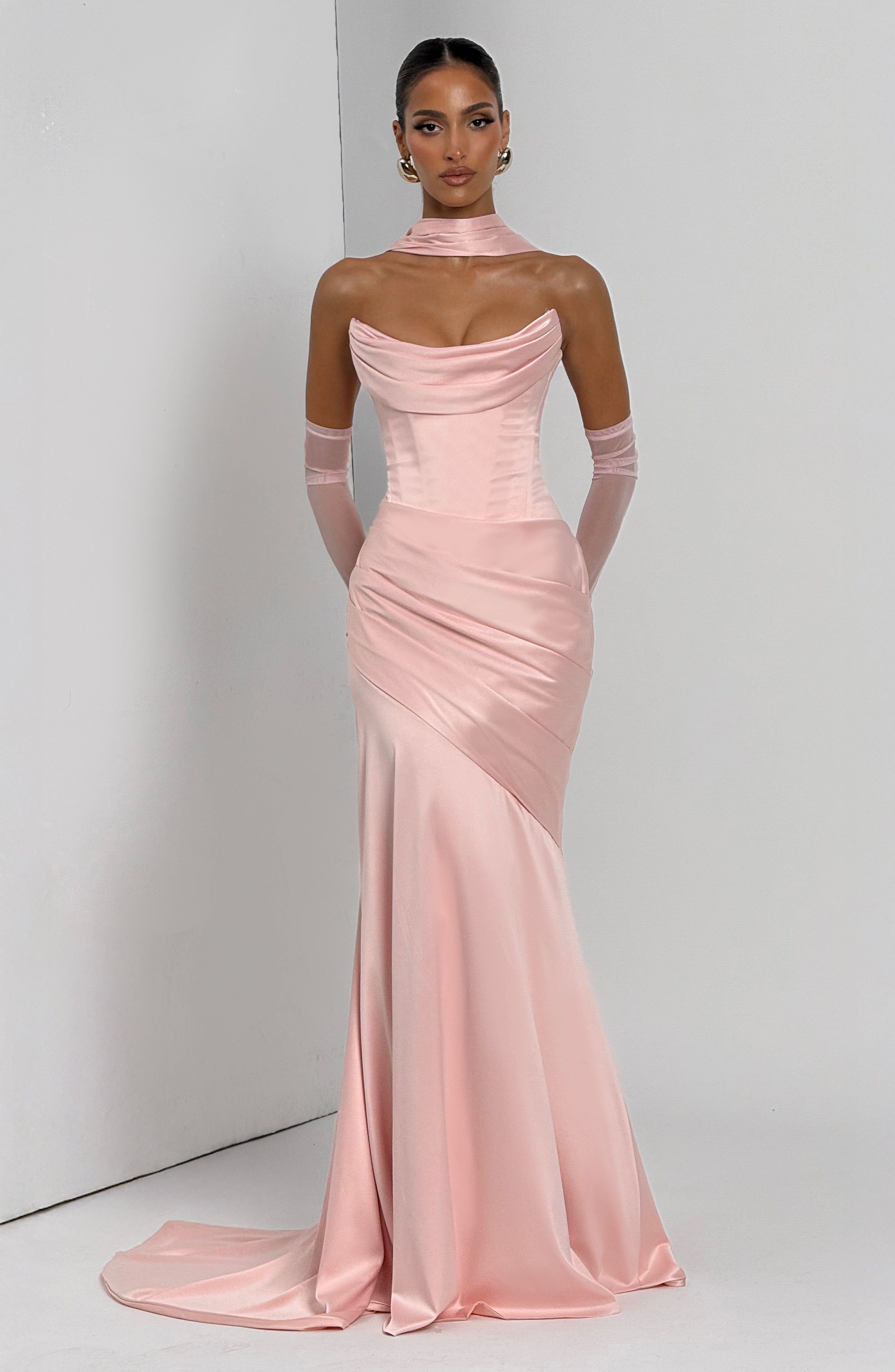 minilena Kensington Maxi Dress Blush