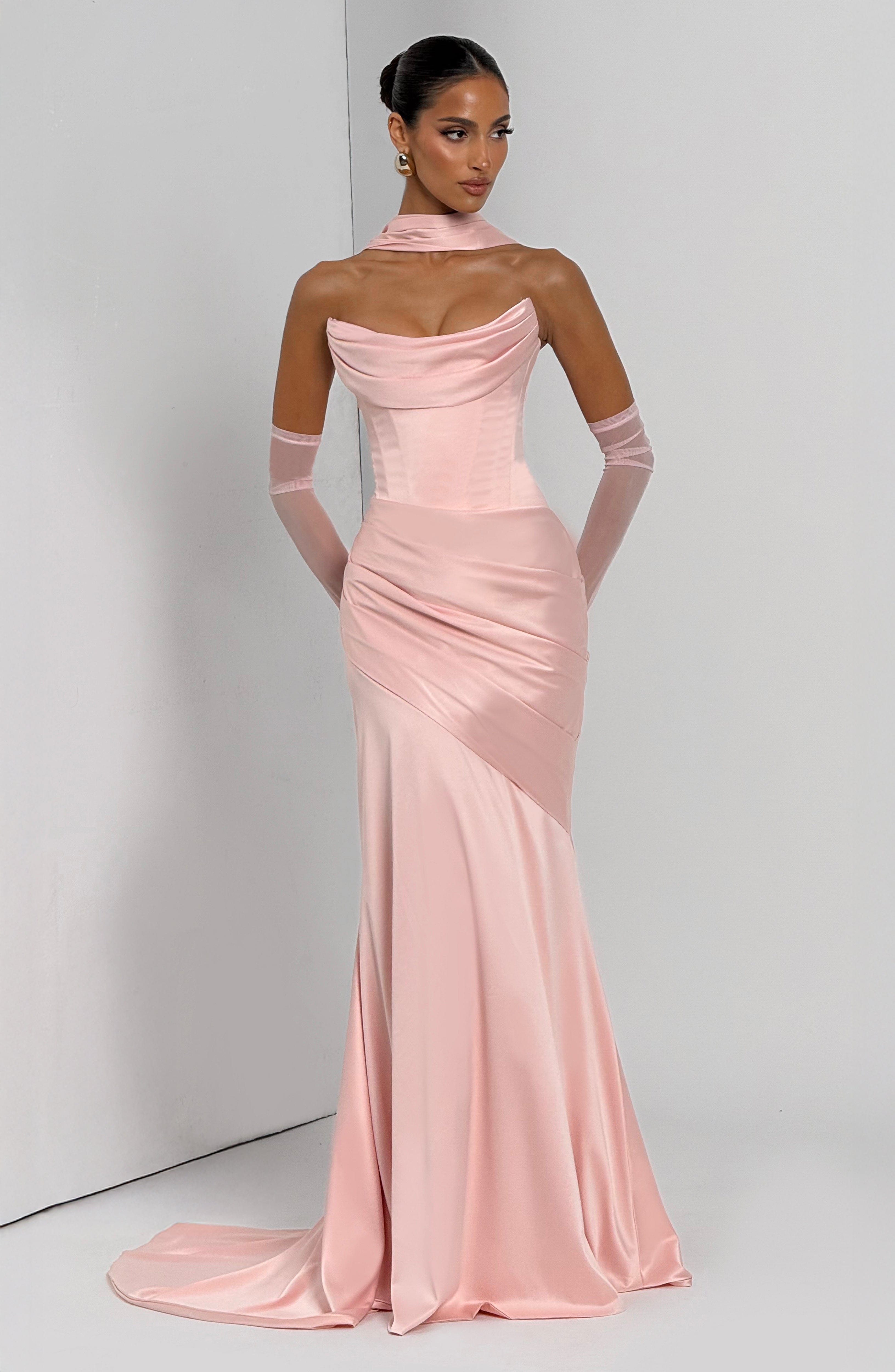 minilena Kensington Maxi Dress Blush