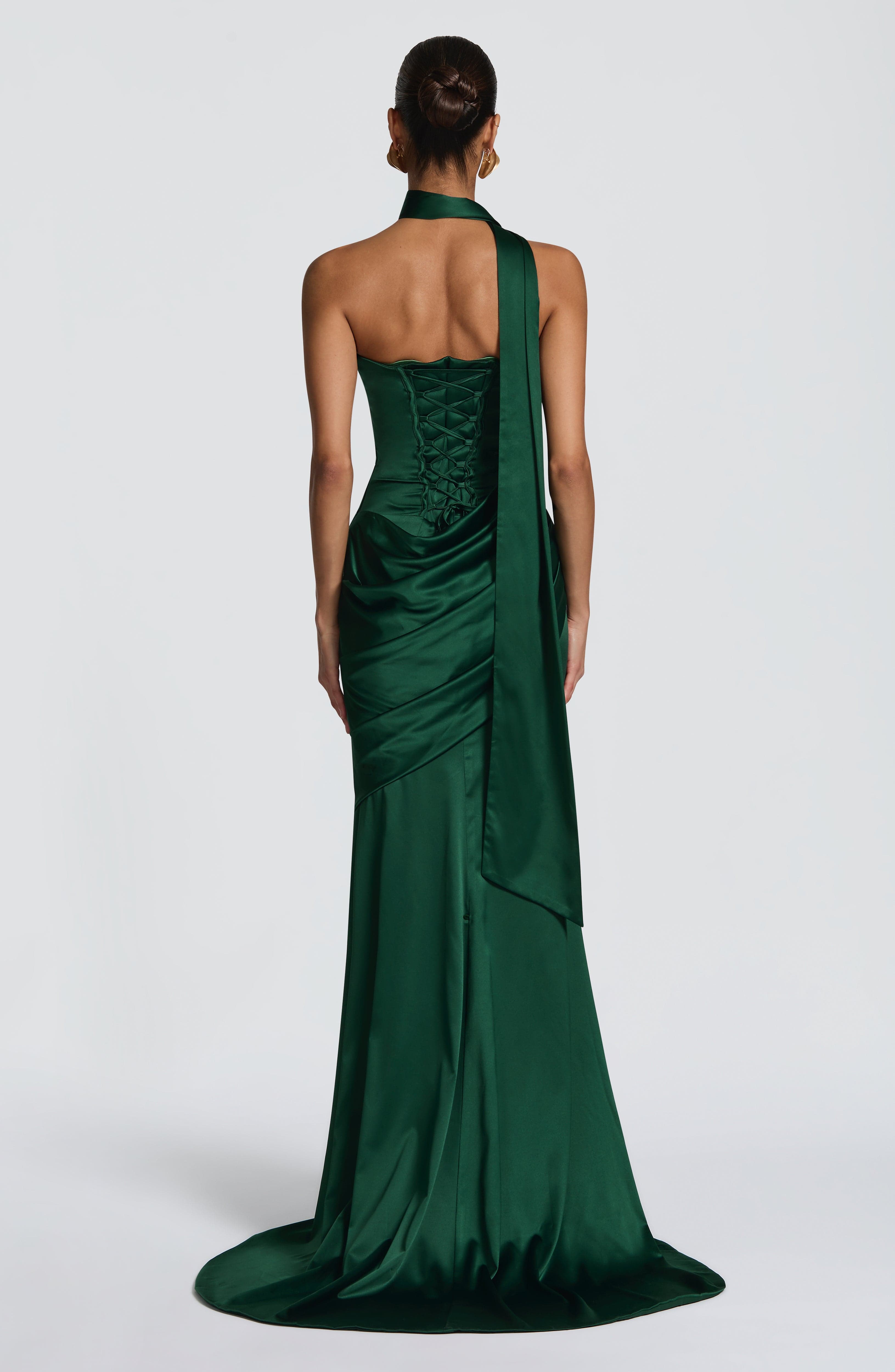 minilena Kensington Maxi Dress Emerald