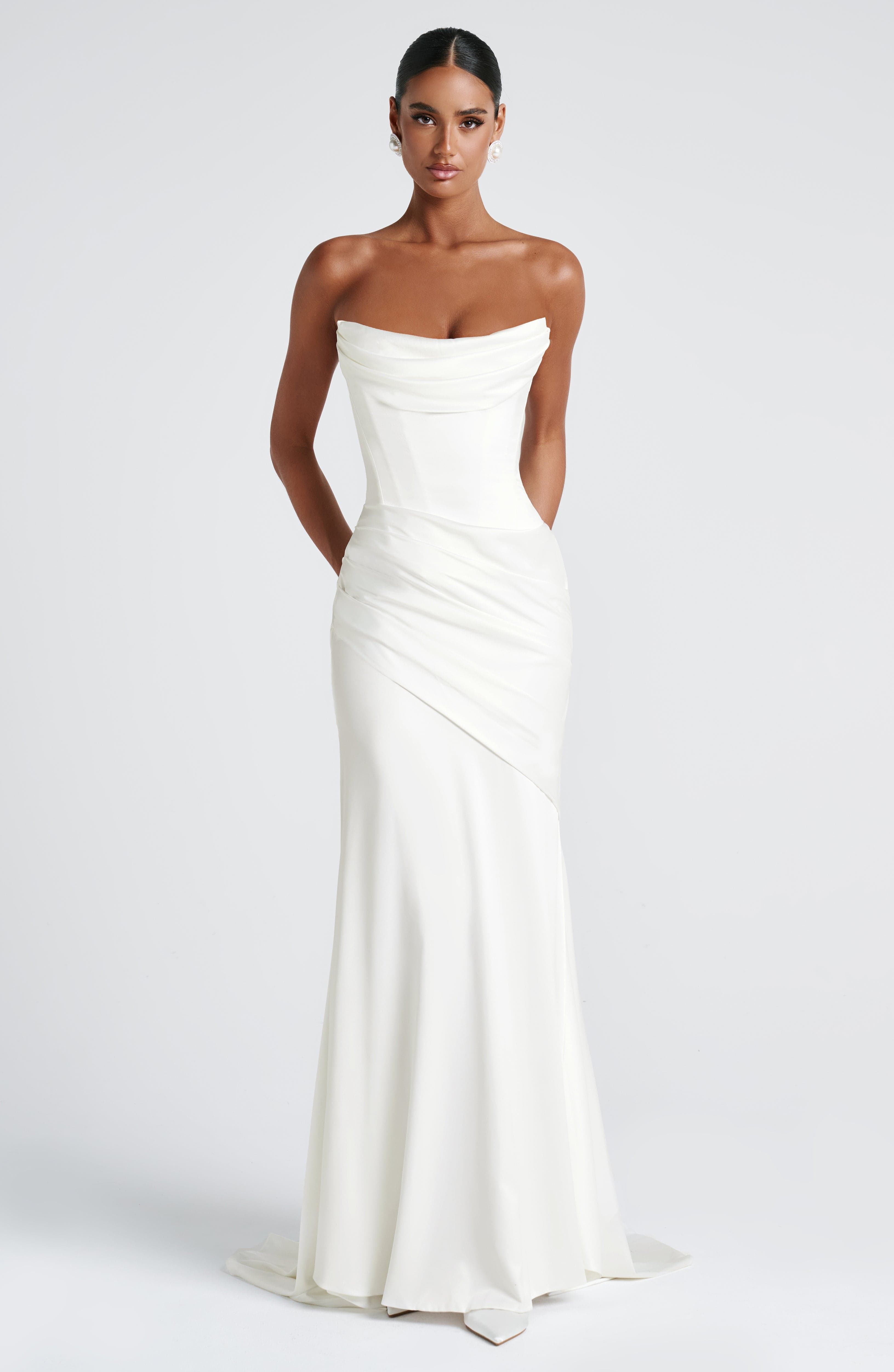 minilena Kensington Maxi Dress Ivory