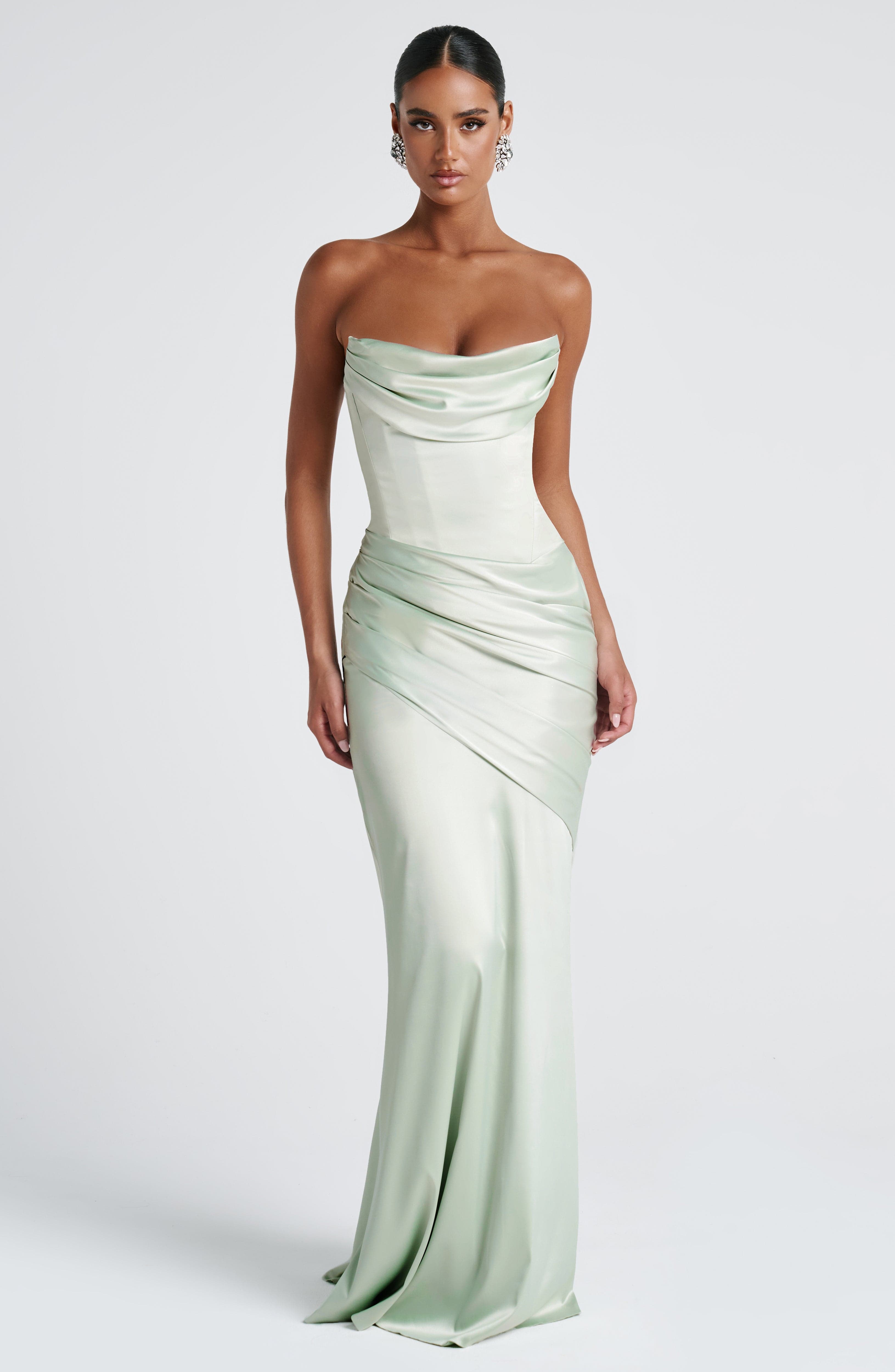 minilena Kensington Maxi Dress Mint