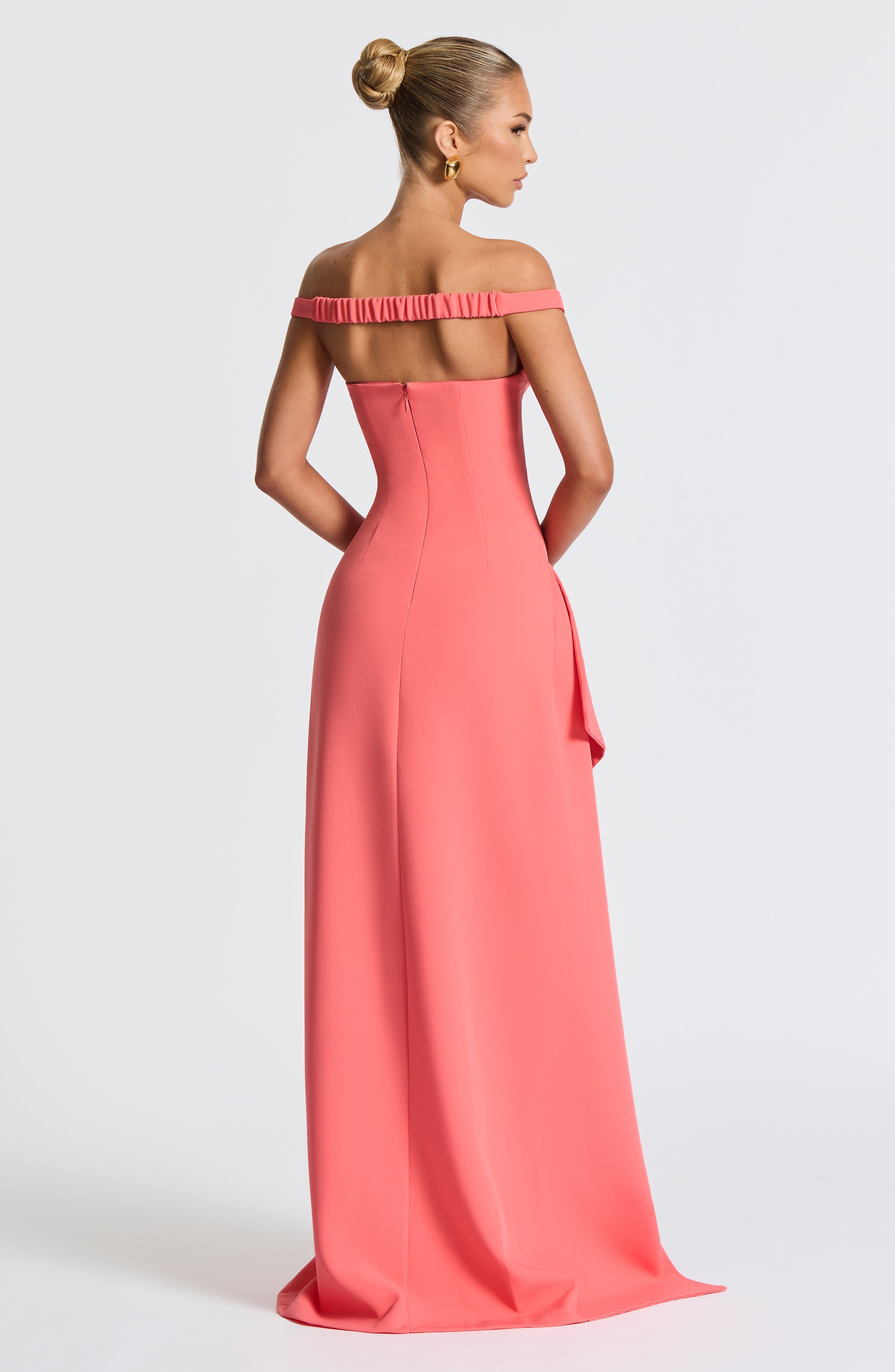 minilena Khalesia Maxi Dress Coral Pink