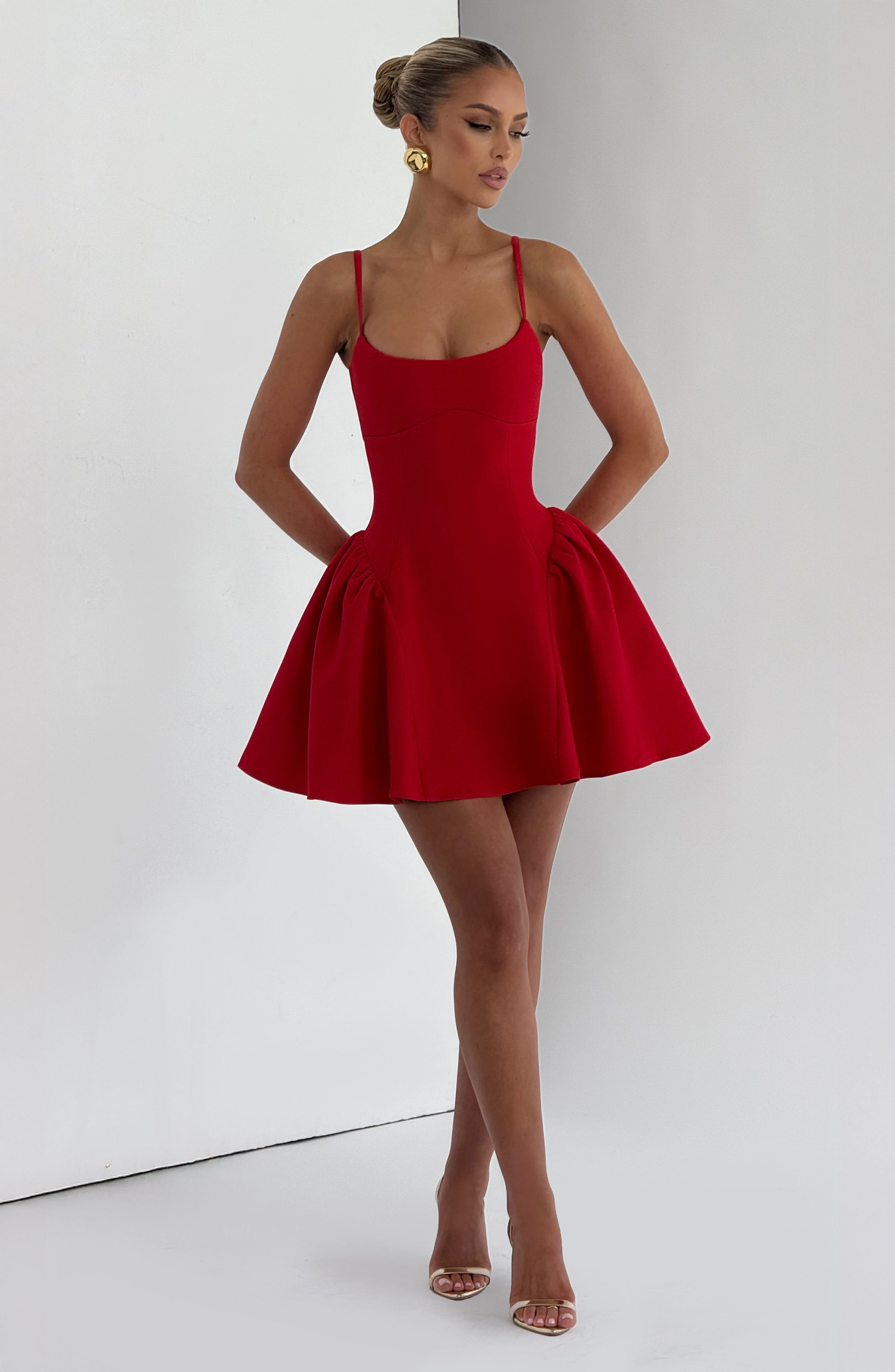 minilena Kiah Mini Dress Red