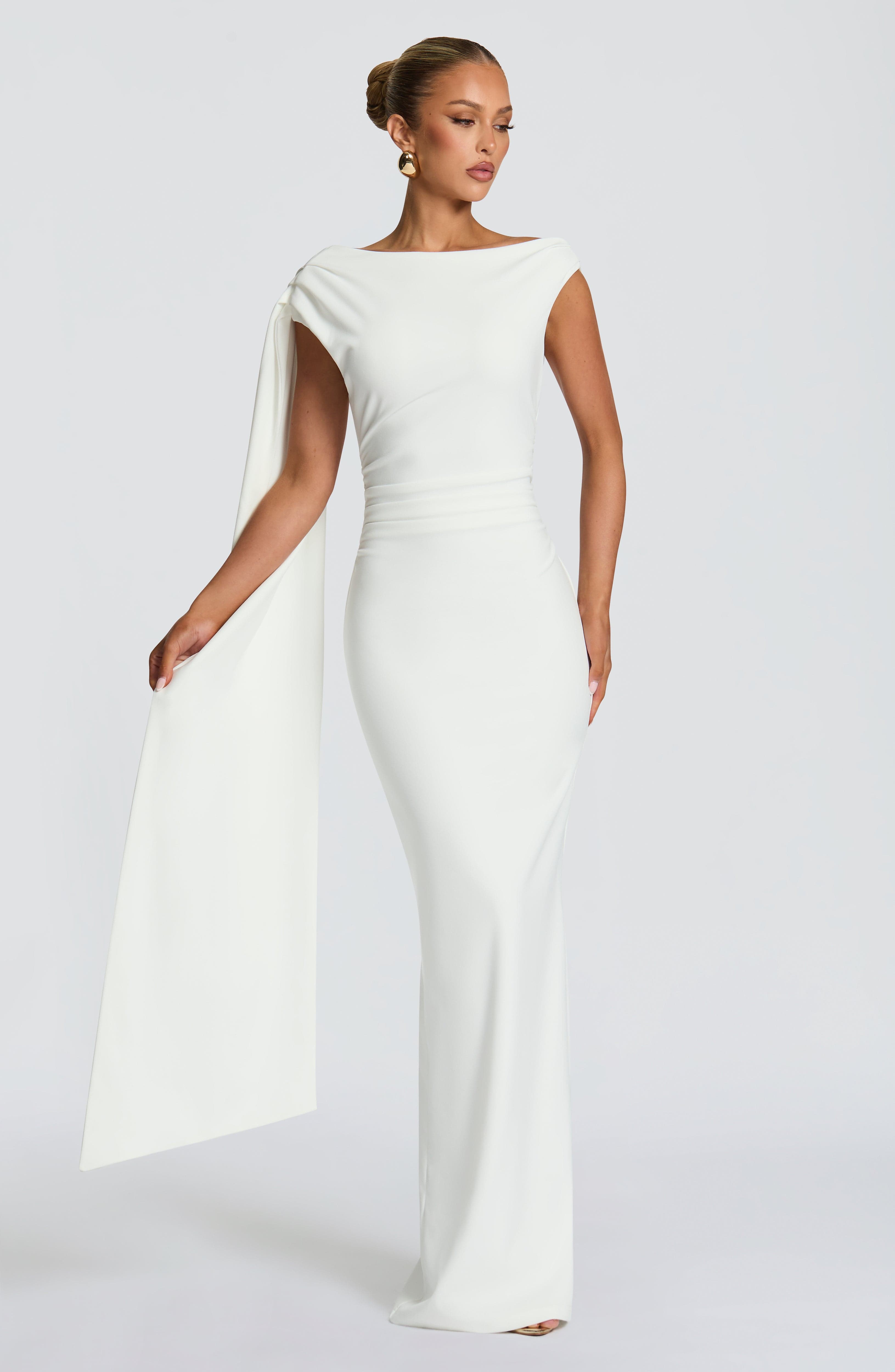 minilena Kylie Maxi Dress Ivory