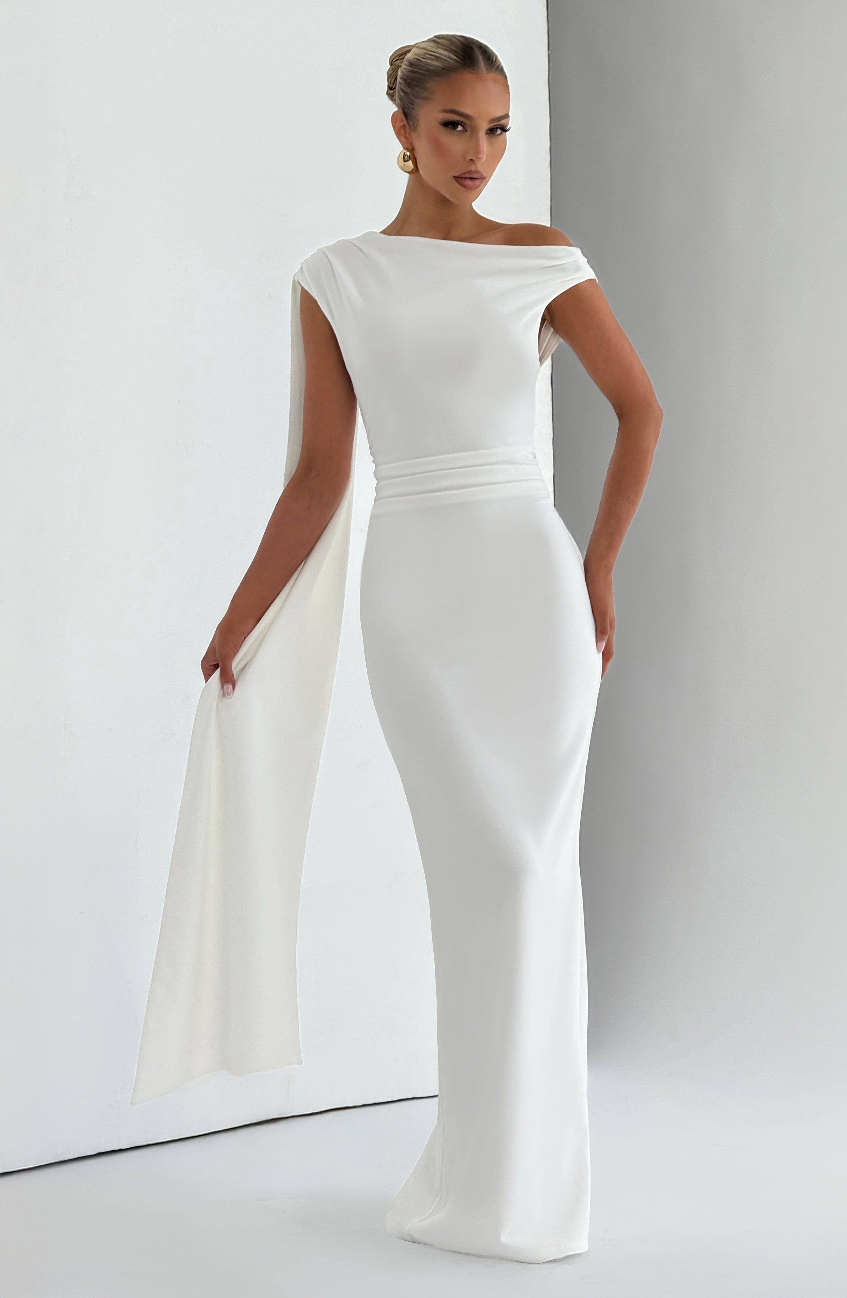 minilena Kylie Maxi Dress Ivory