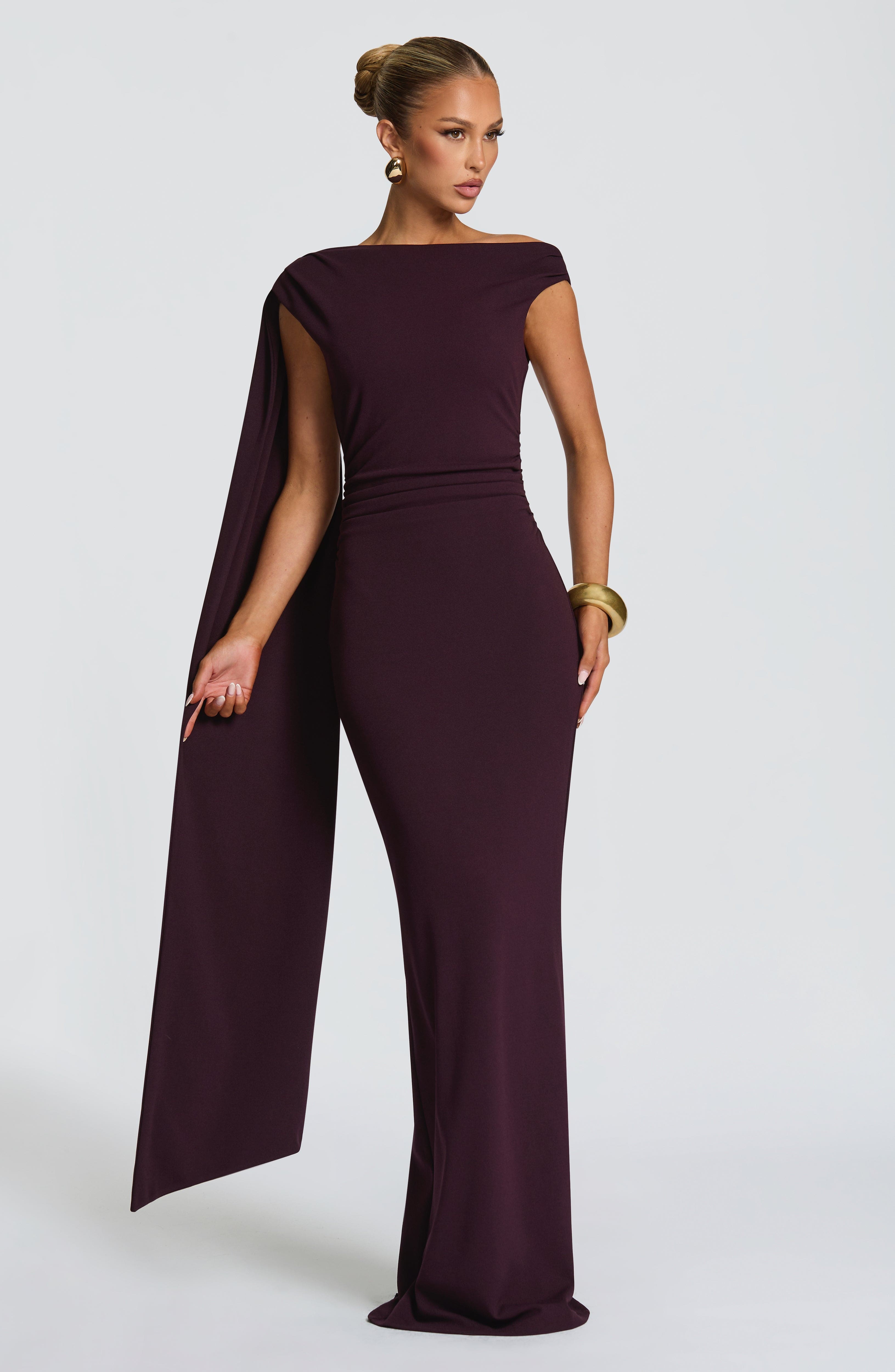 minilena Kylie Maxi Dress Plum