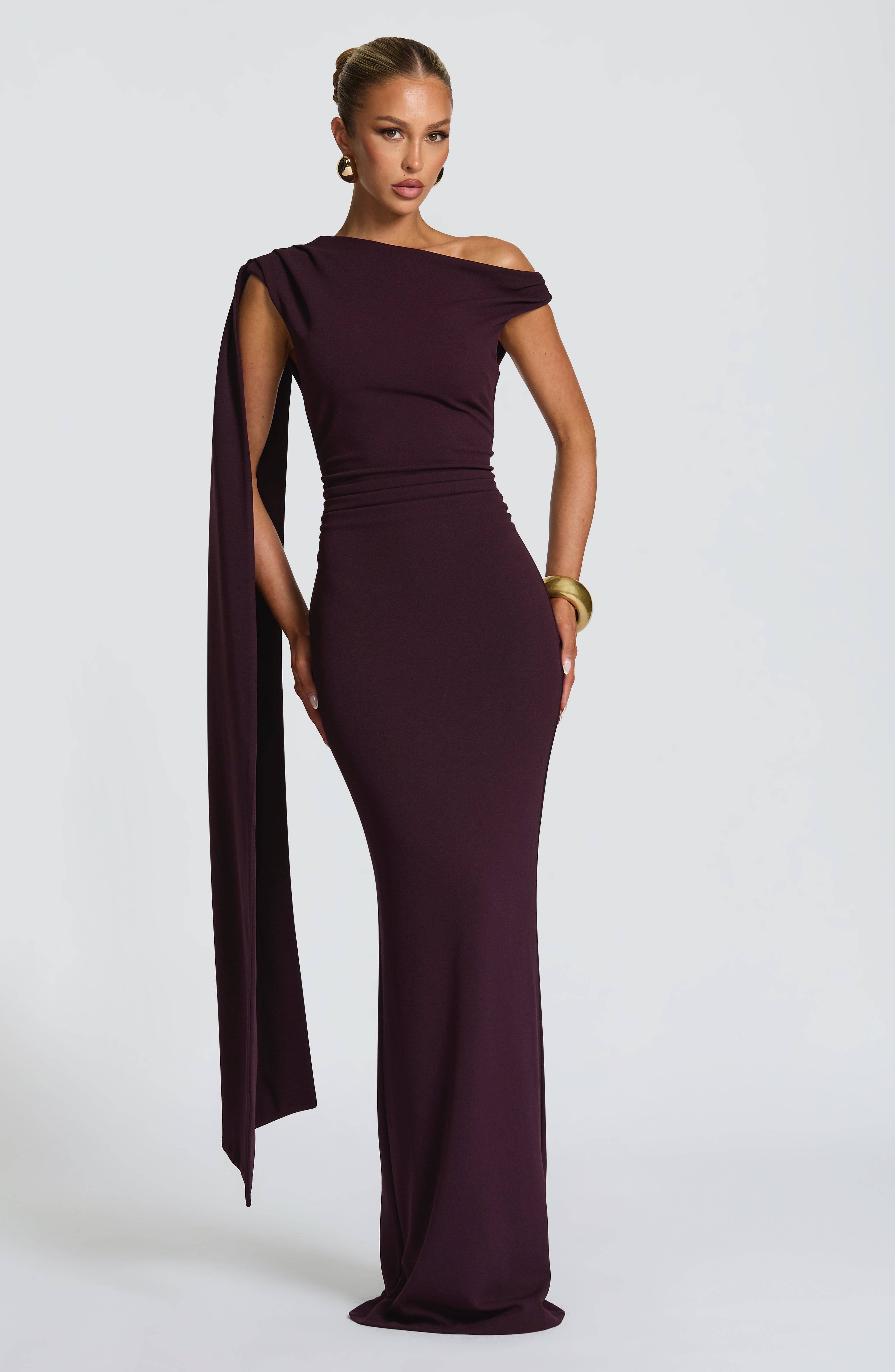 minilena Kylie Maxi Dress Plum