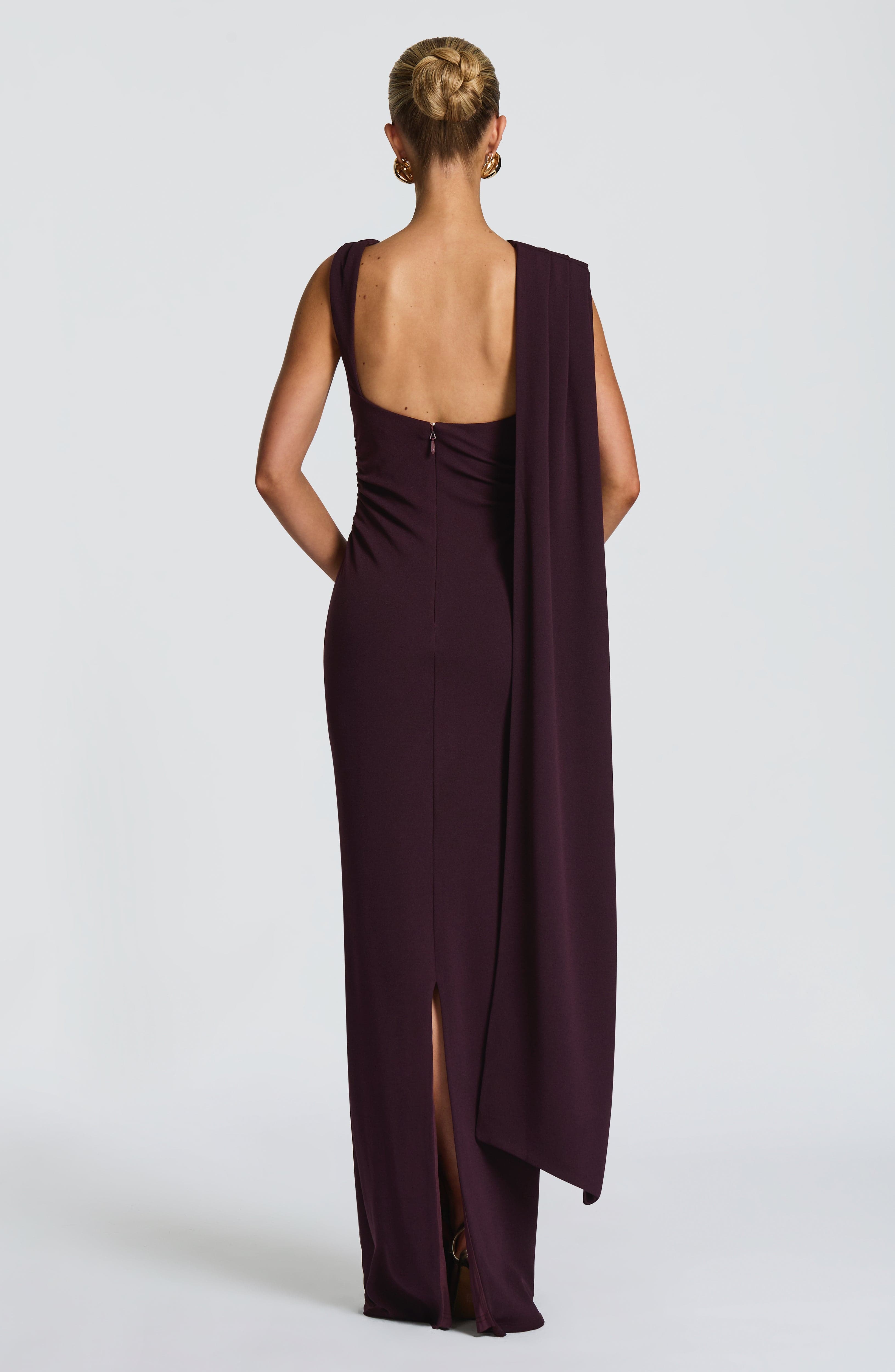 minilena Kylie Maxi Dress Plum