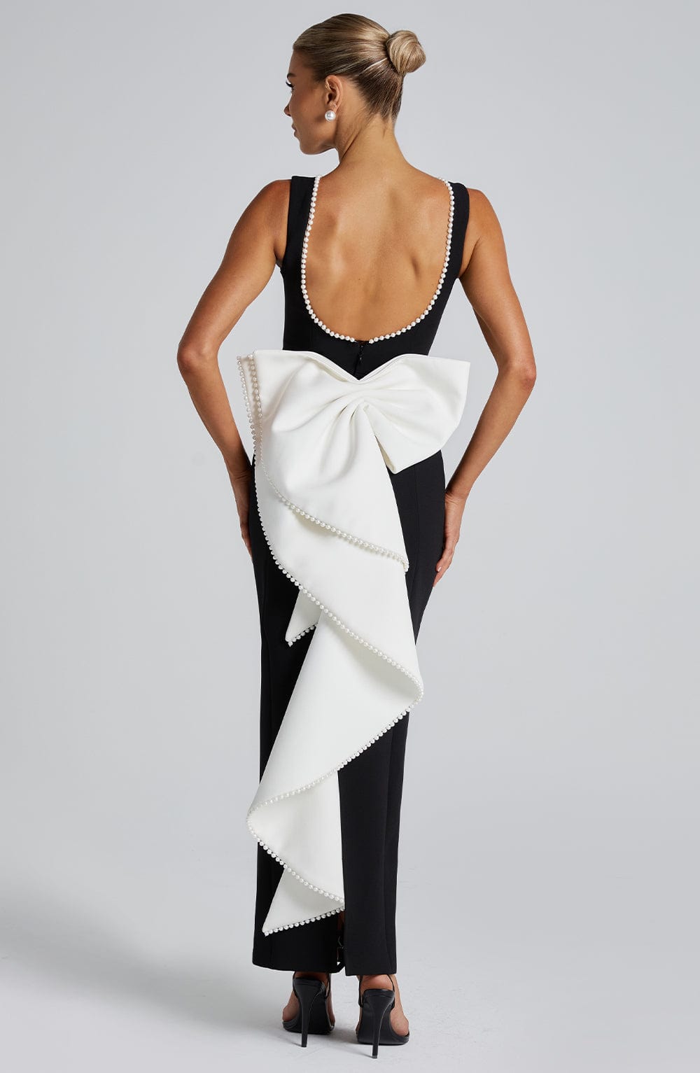 minilena Lana Midaxi Dress Black/White