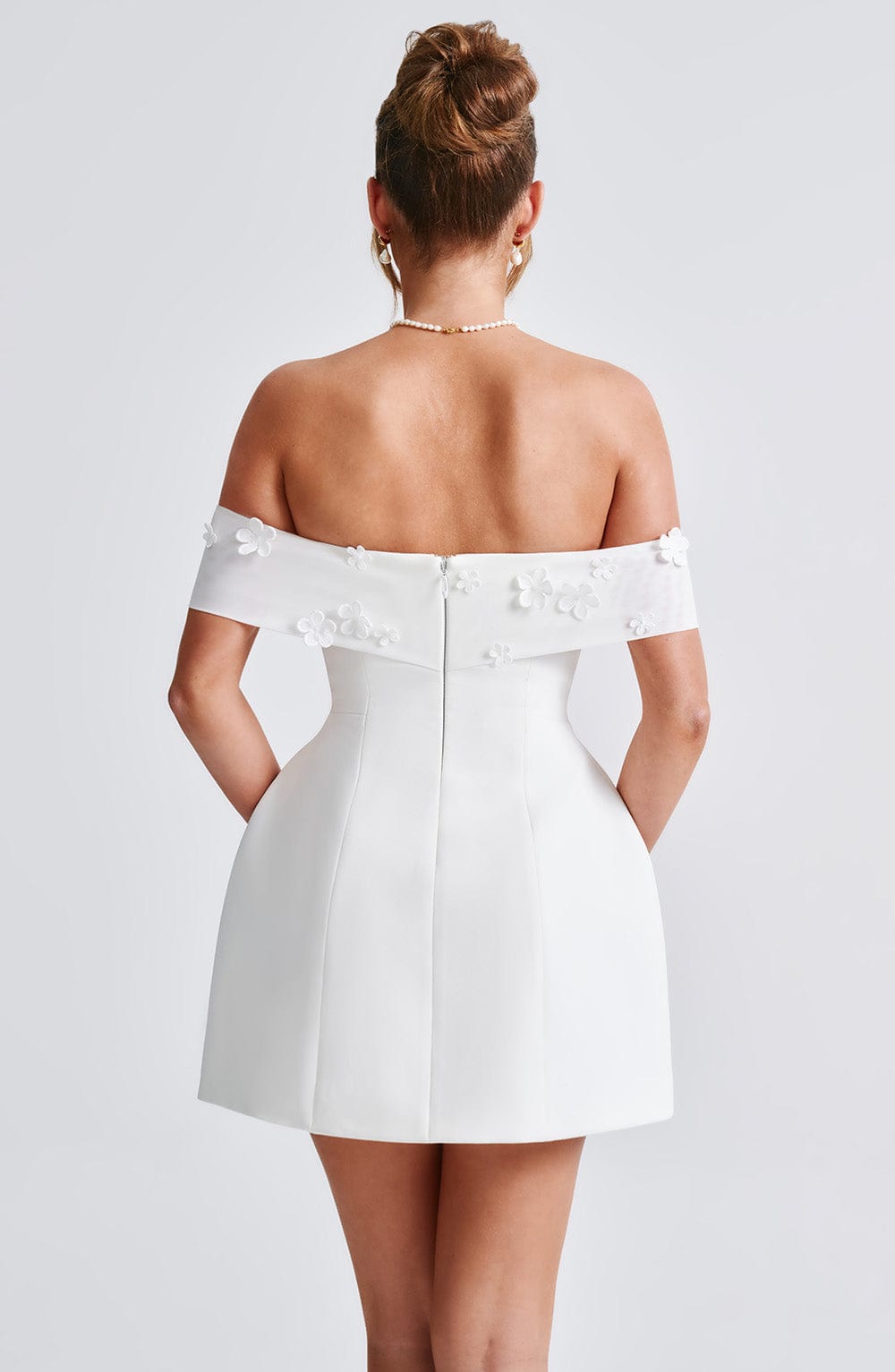 minilena Laurel Mini Dress Ivory