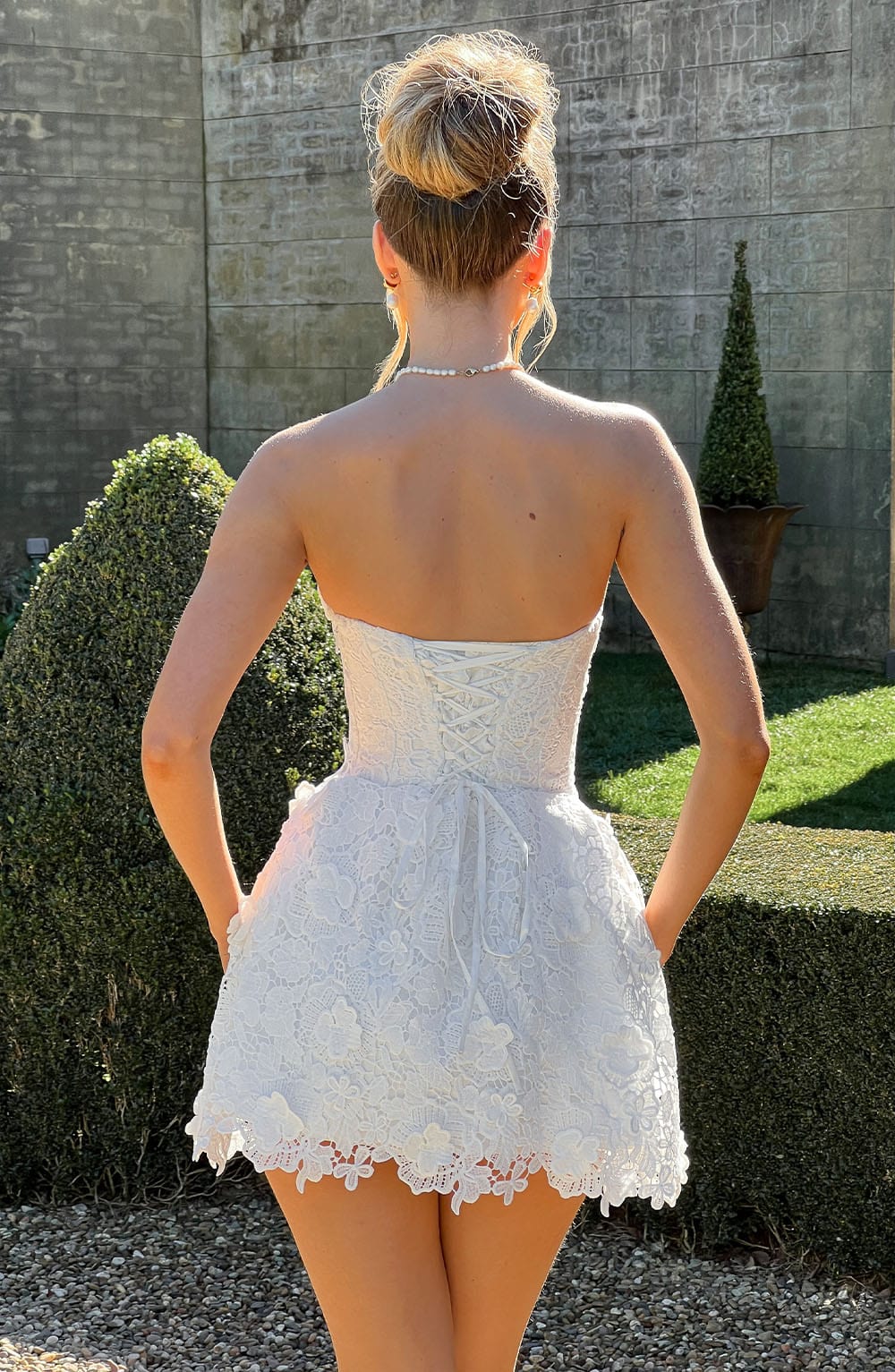 minilena Leona Mini Dress Ivory