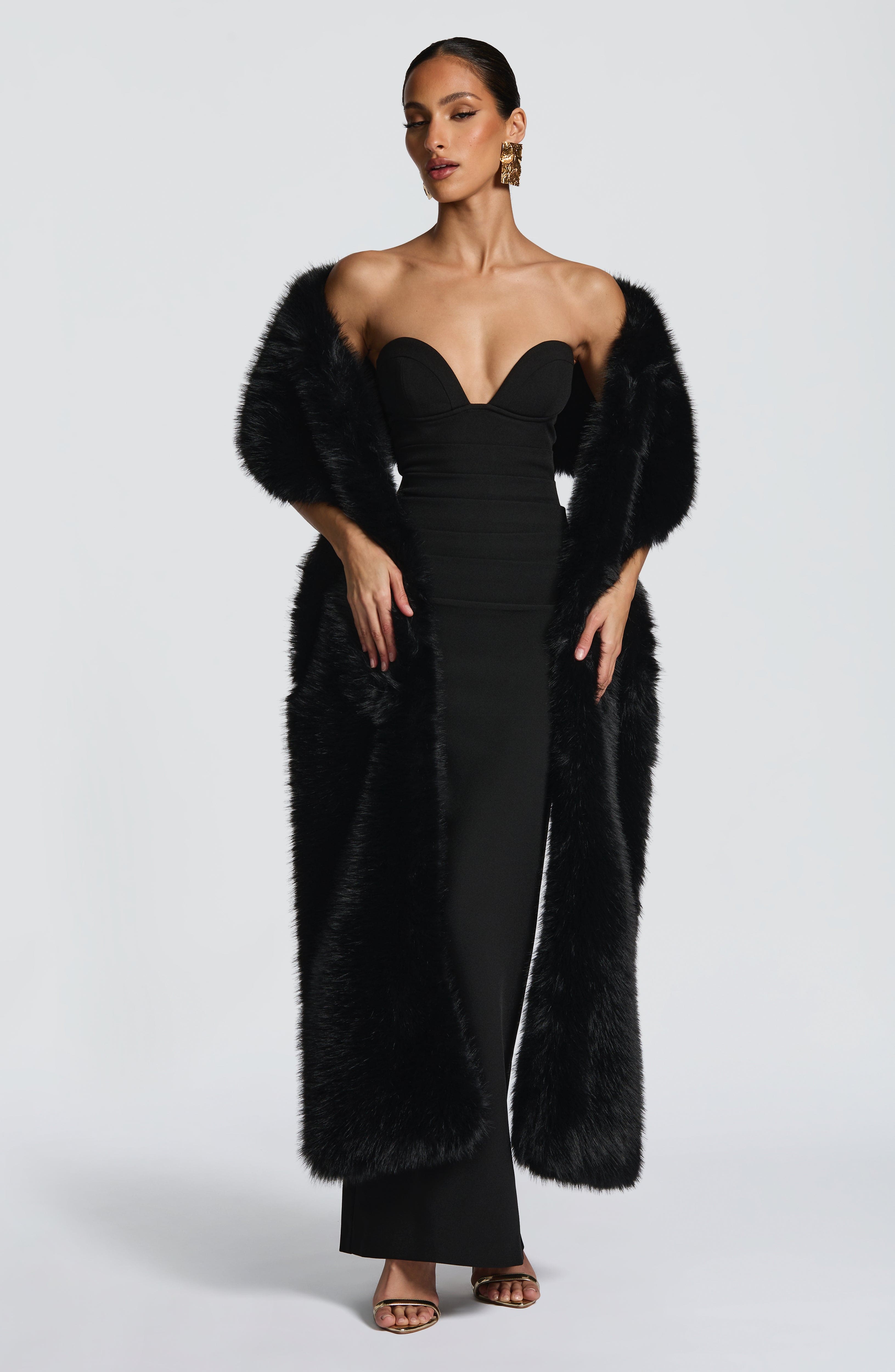 minilena Lindsey Maxi Dress Black