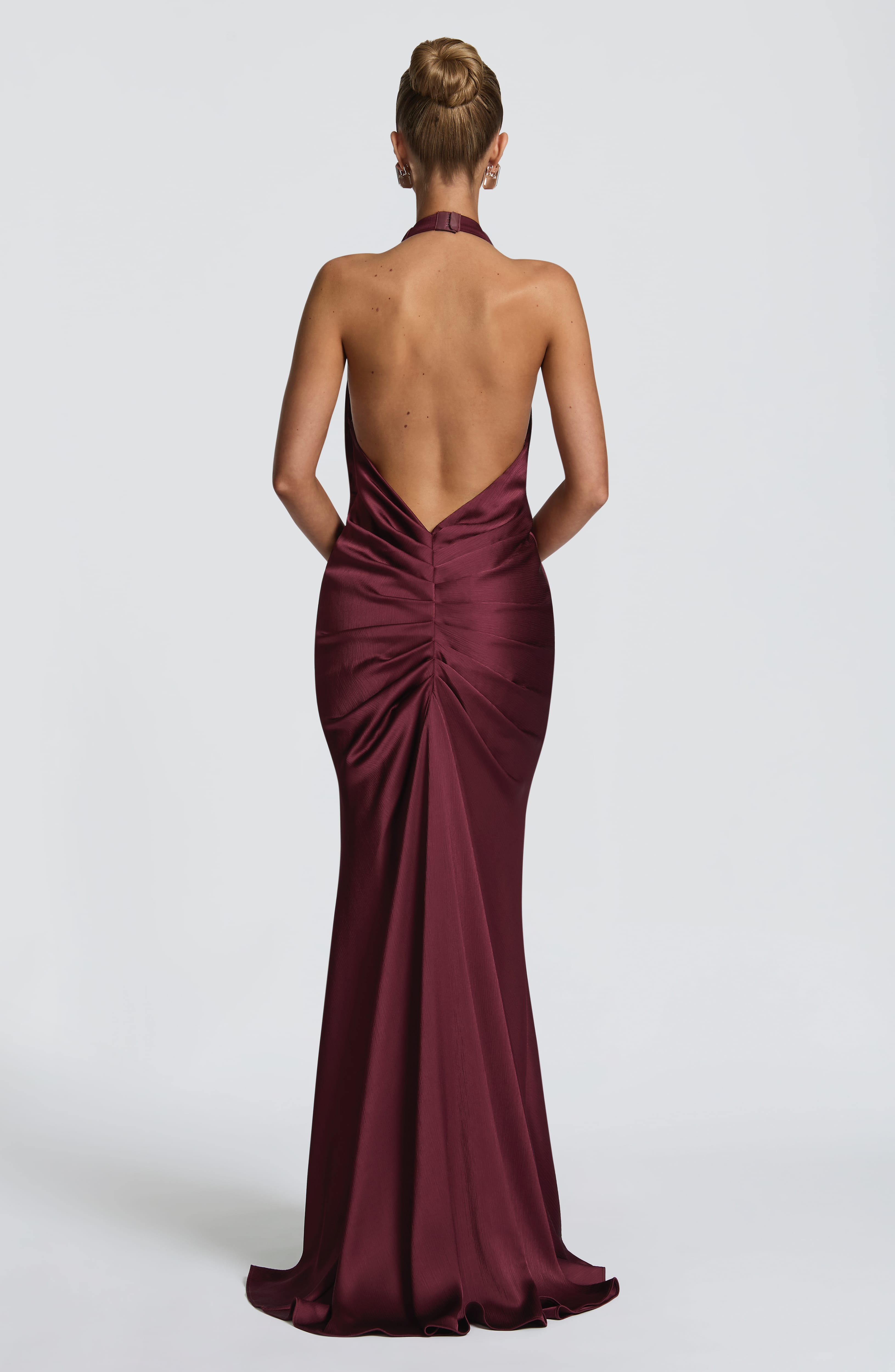 minilena Linette Gown Cherry Lacquer