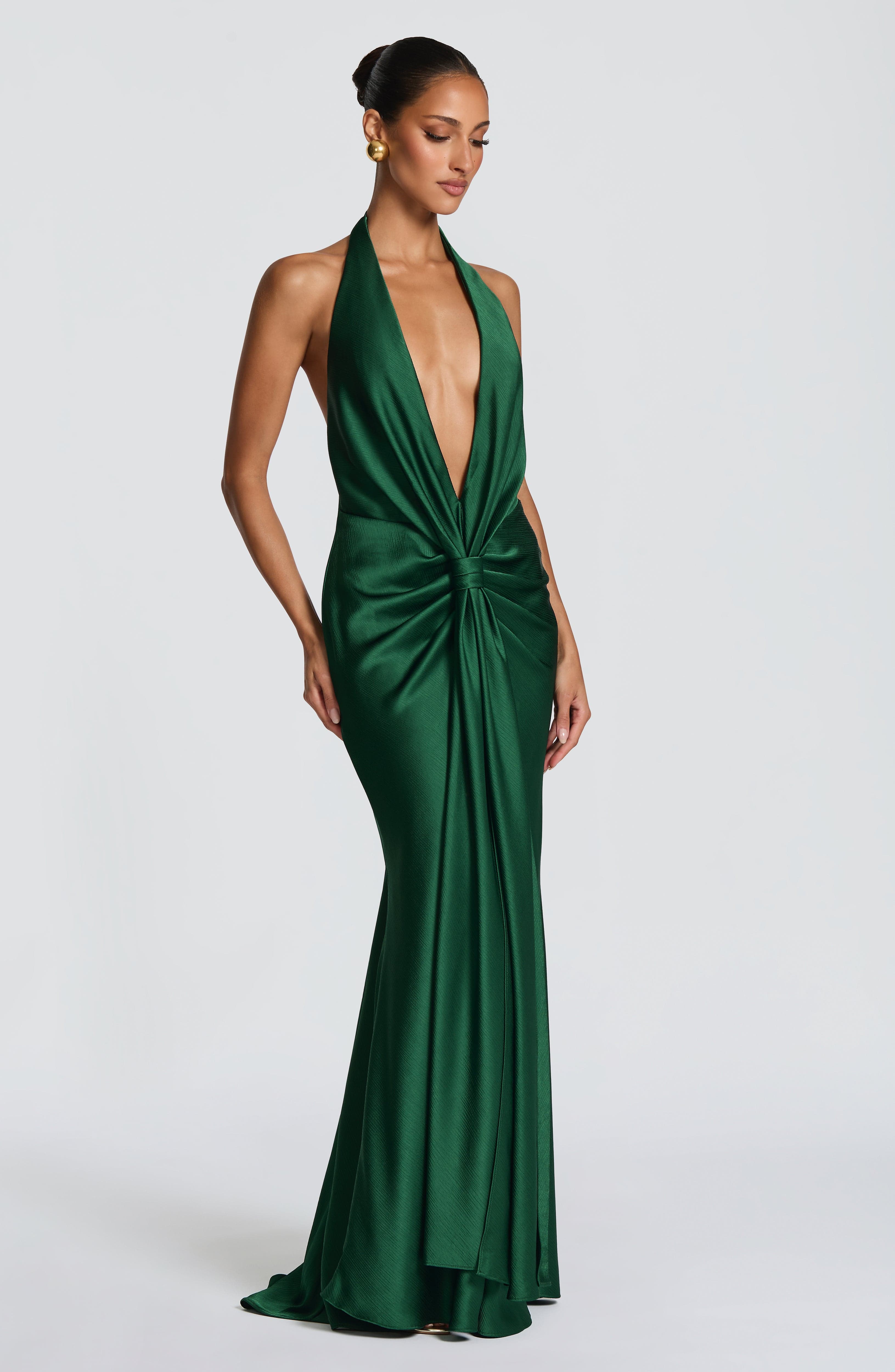 minilena Linette Gown Emerald