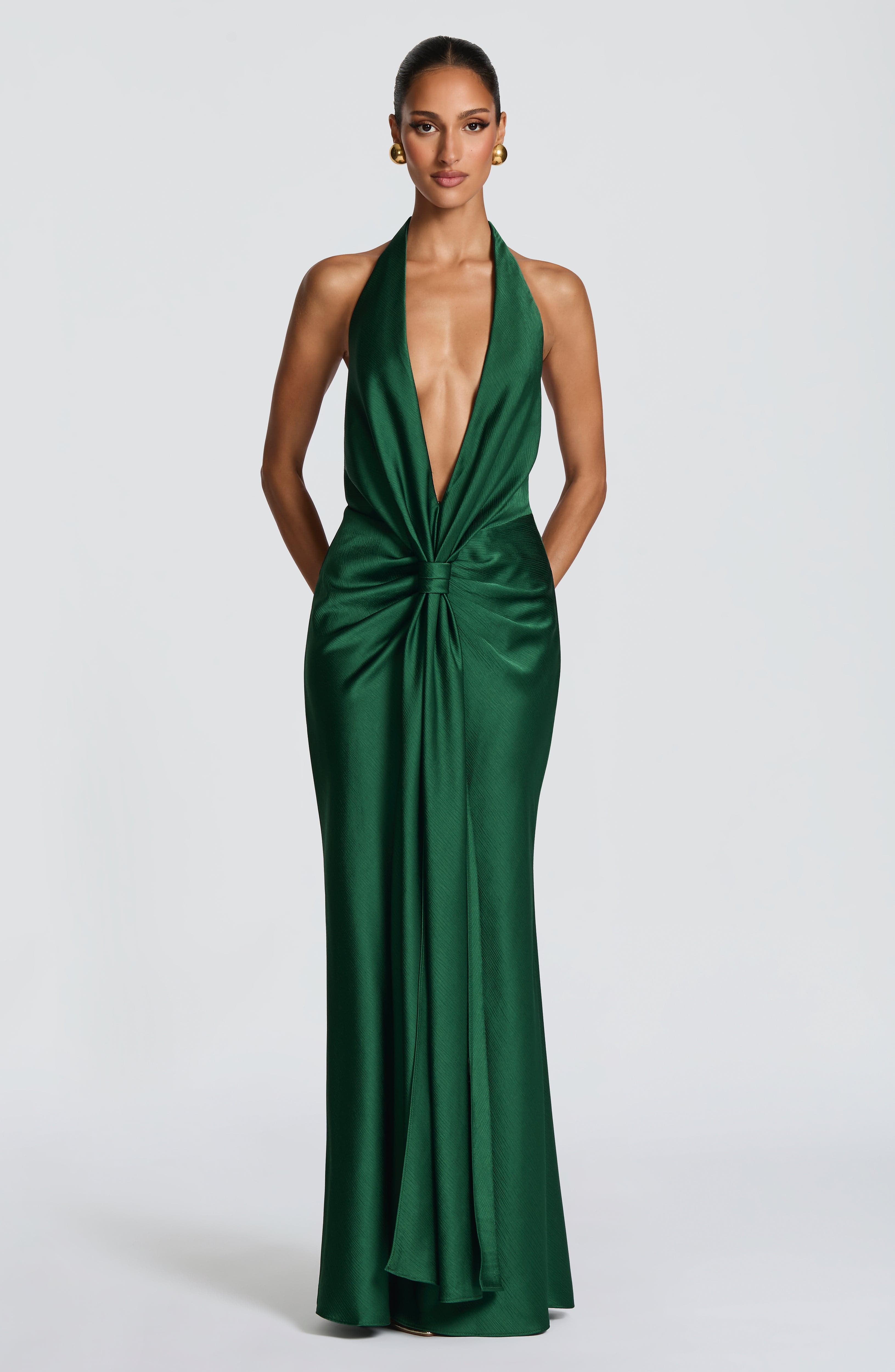 minilena Linette Gown Emerald
