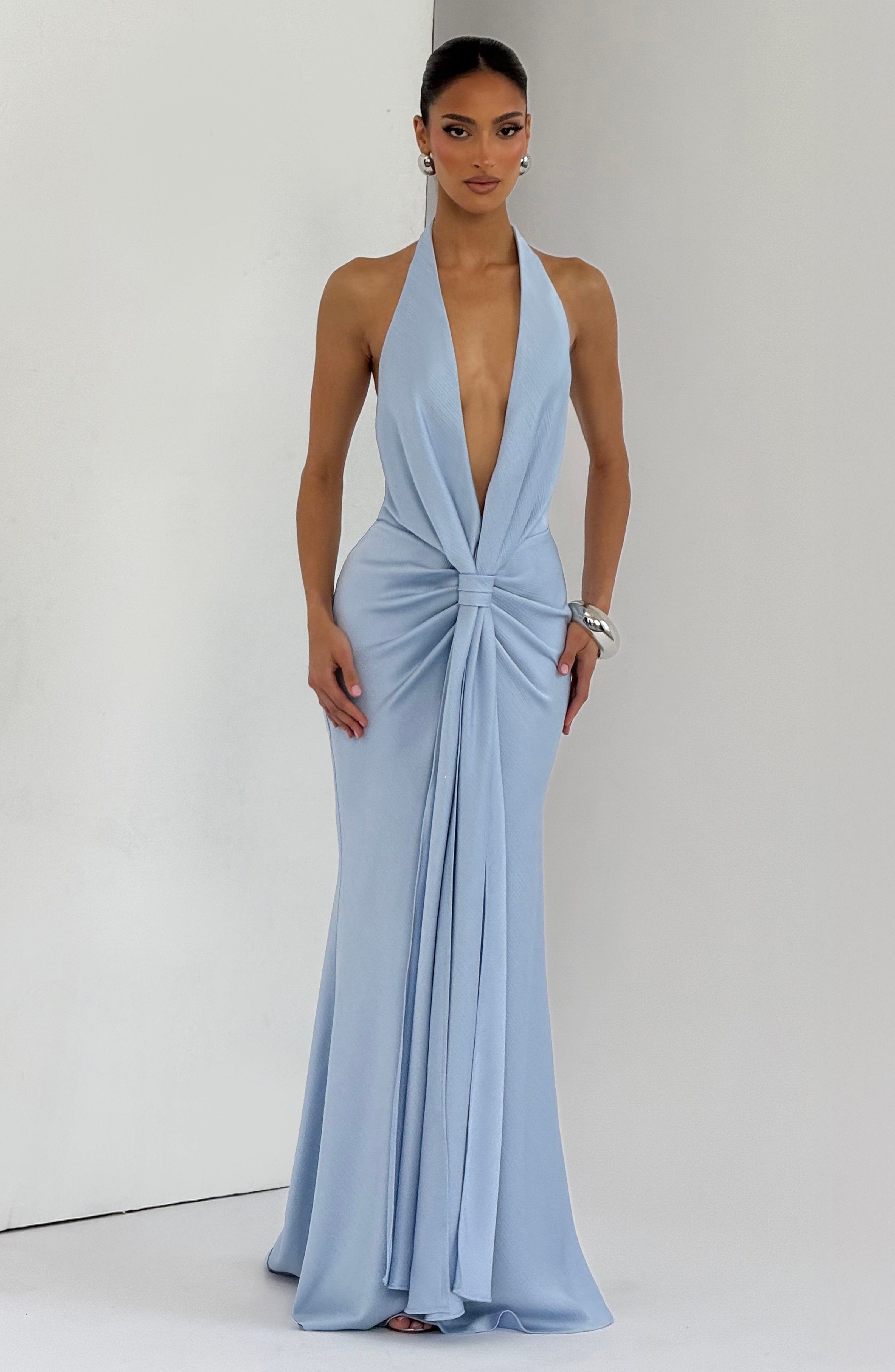 minilena Linette Gown Glacier Blue