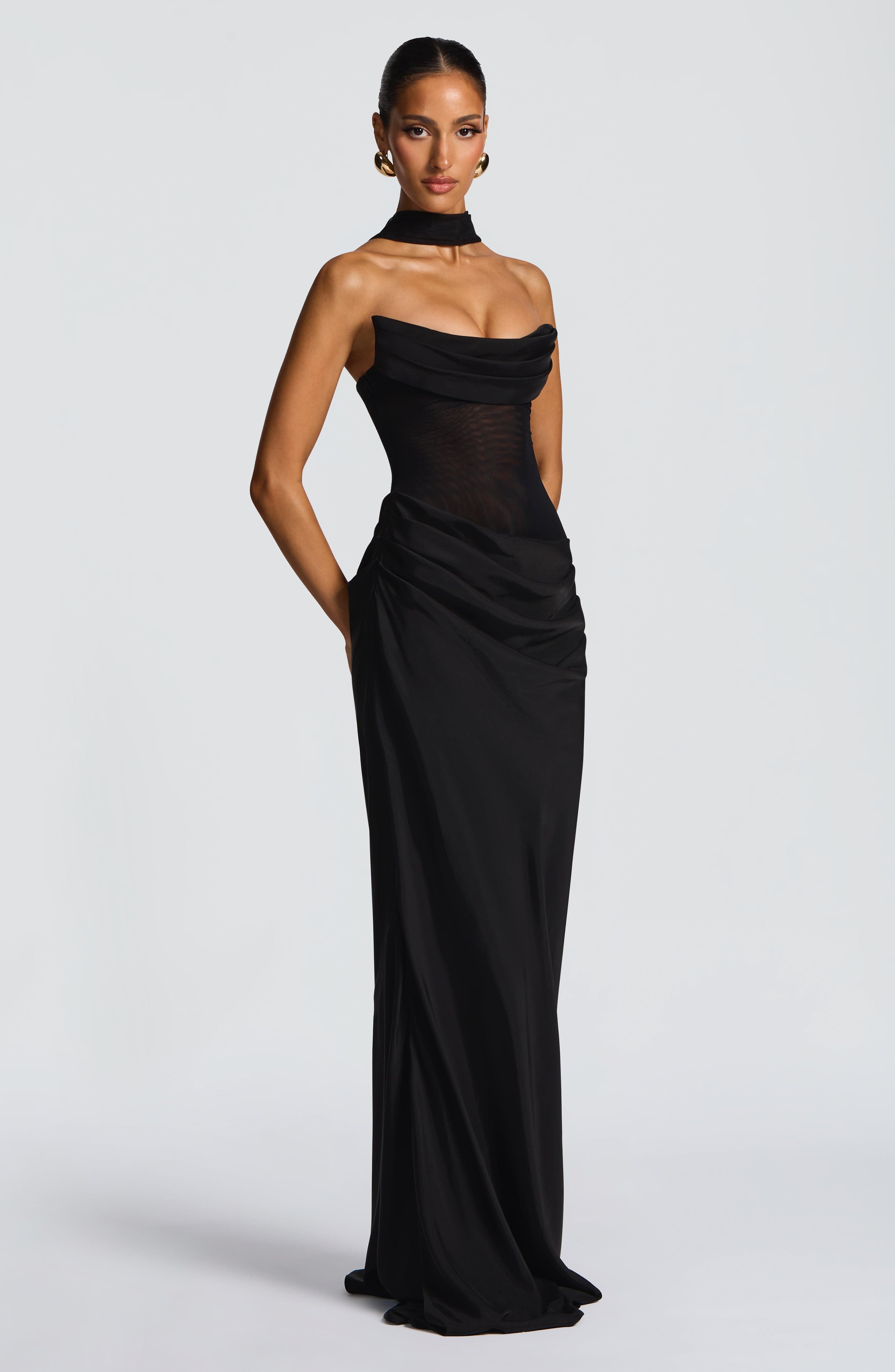 minilena Liora Maxi Dress Black