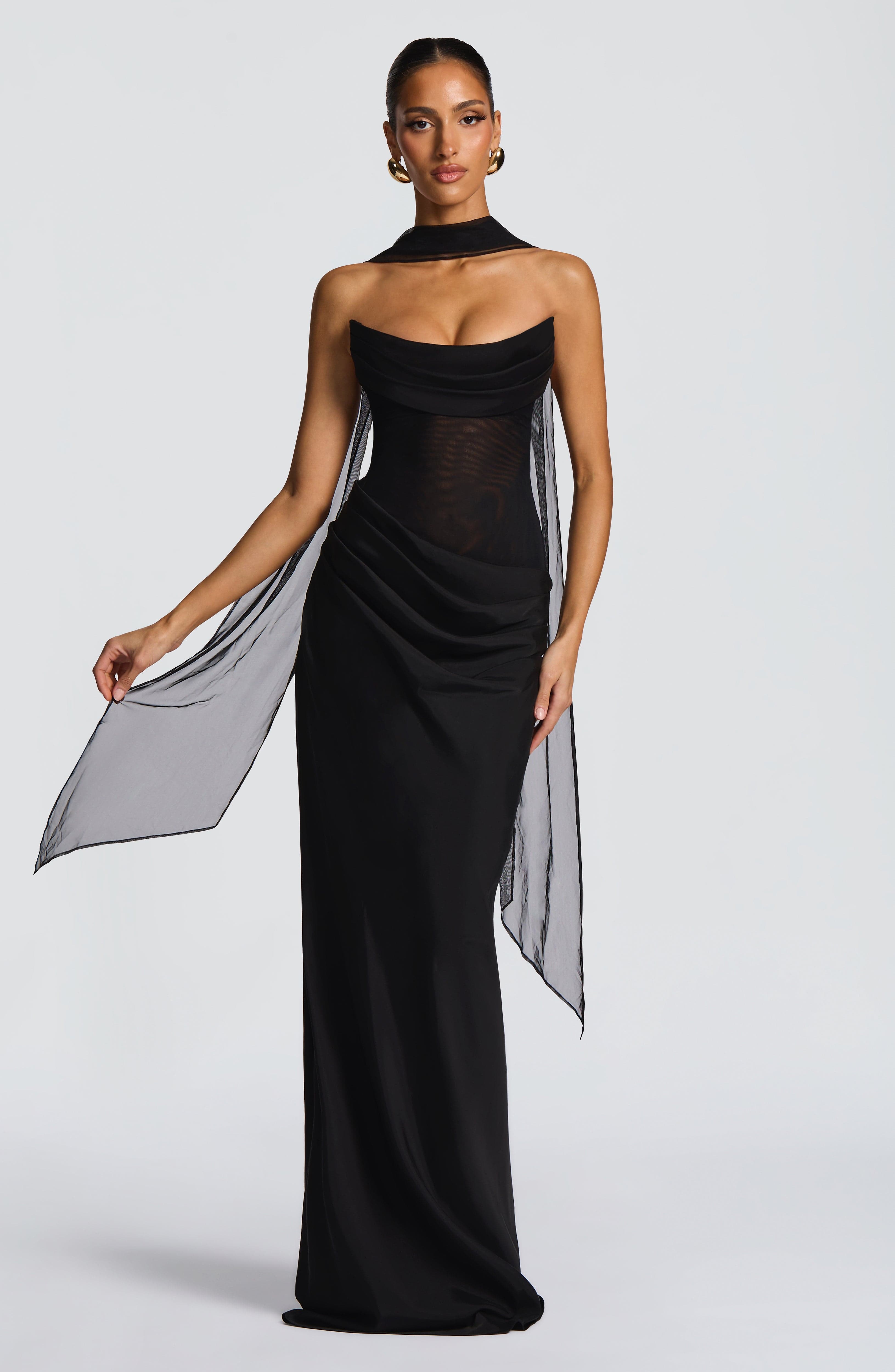 minilena Liora Maxi Dress Black