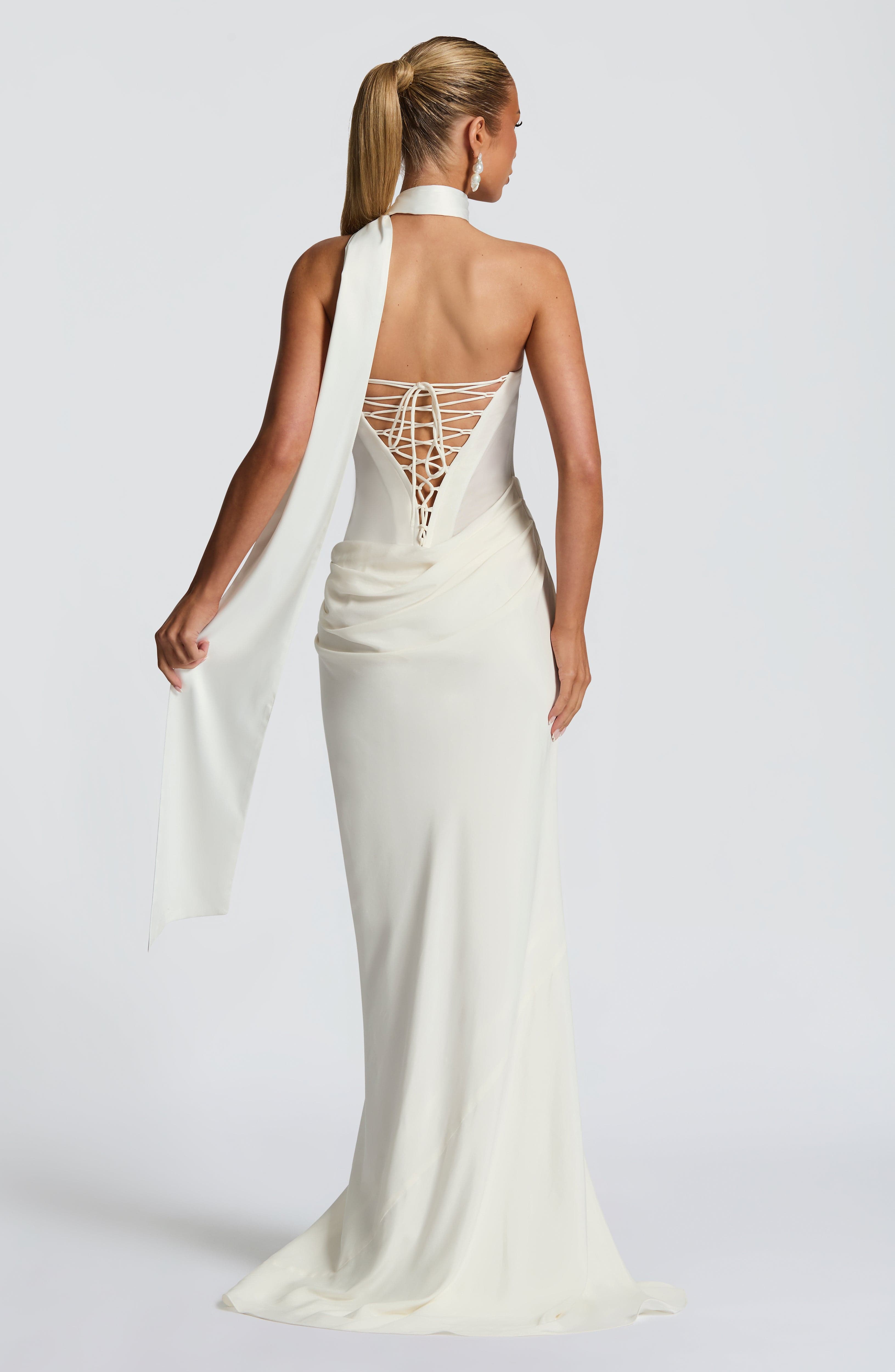 minilena Liora Maxi Dress Ivory