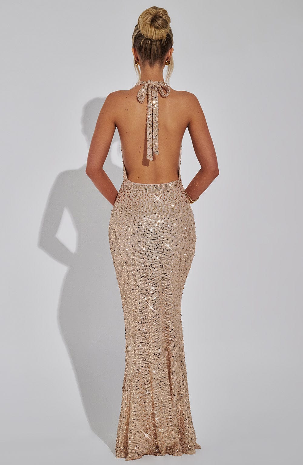 minilena Lorena Maxi Dress Gold Lined
