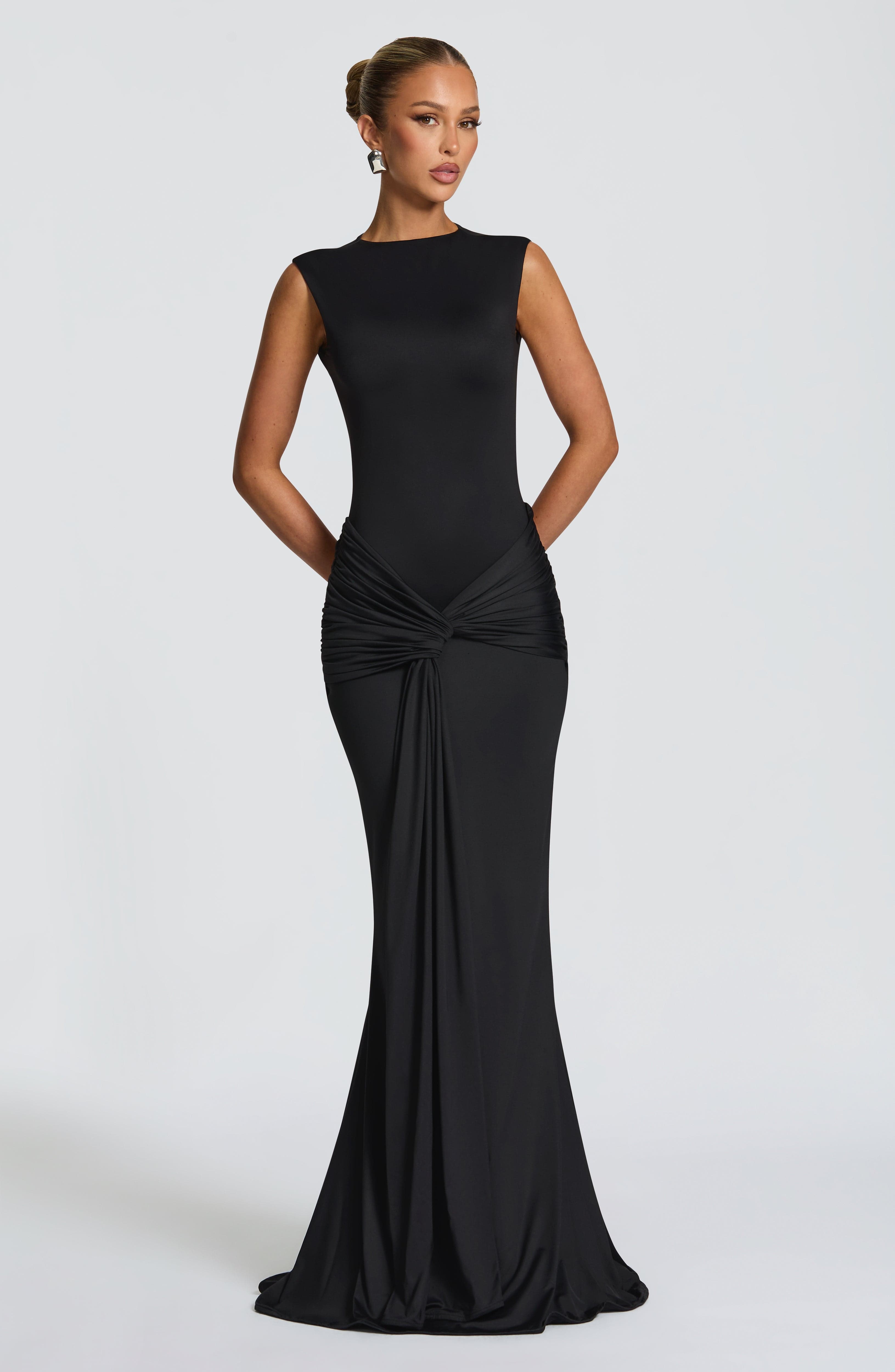 minilena Lorenza Maxi Dress Black