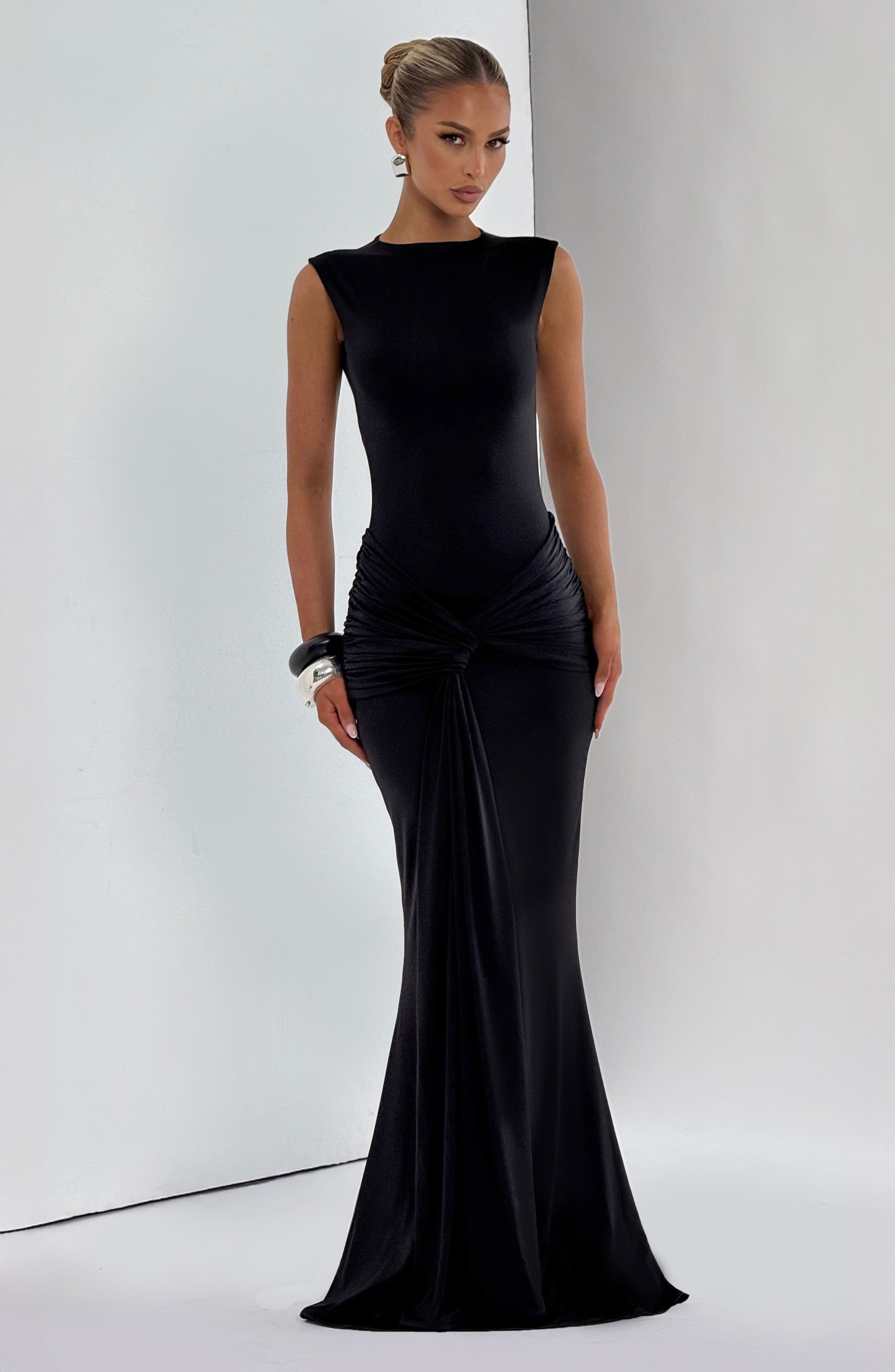 minilena Lorenza Maxi Dress Black