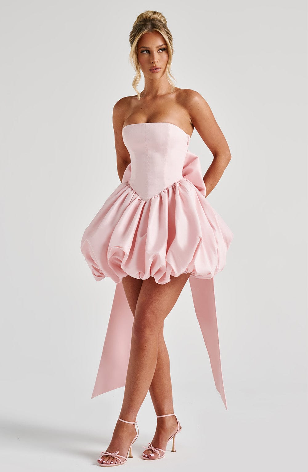 minilena Lotus Mini Dress Blush