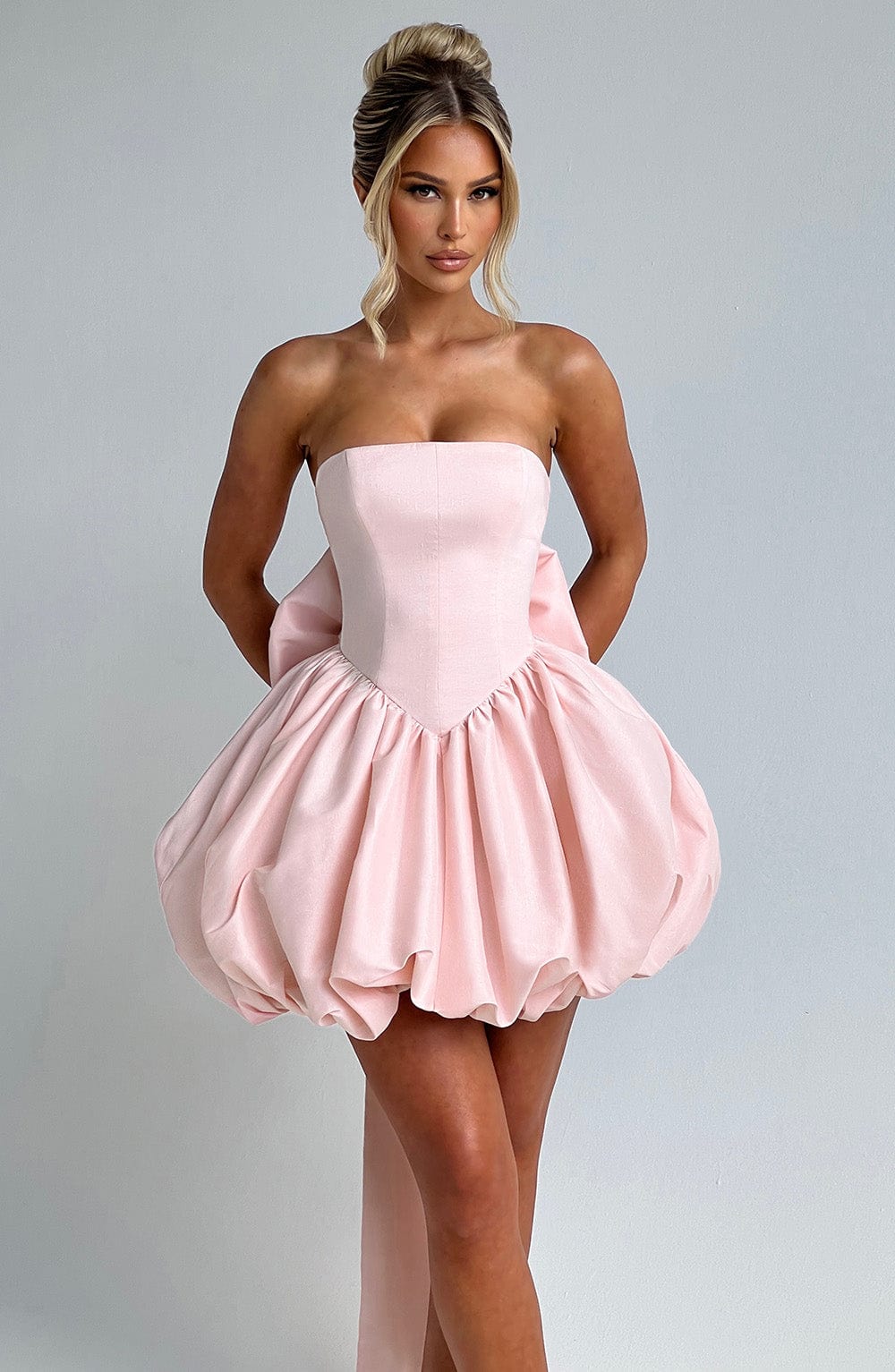minilena Lotus Mini Dress Blush