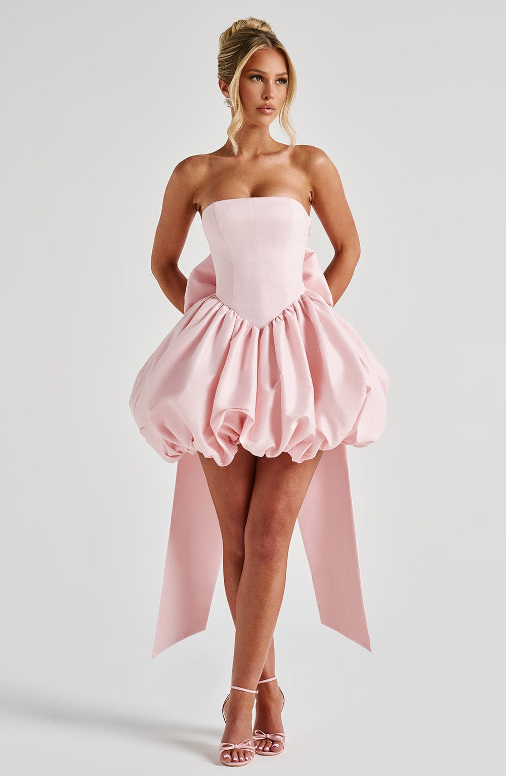 minilena Lotus Mini Dress Blush
