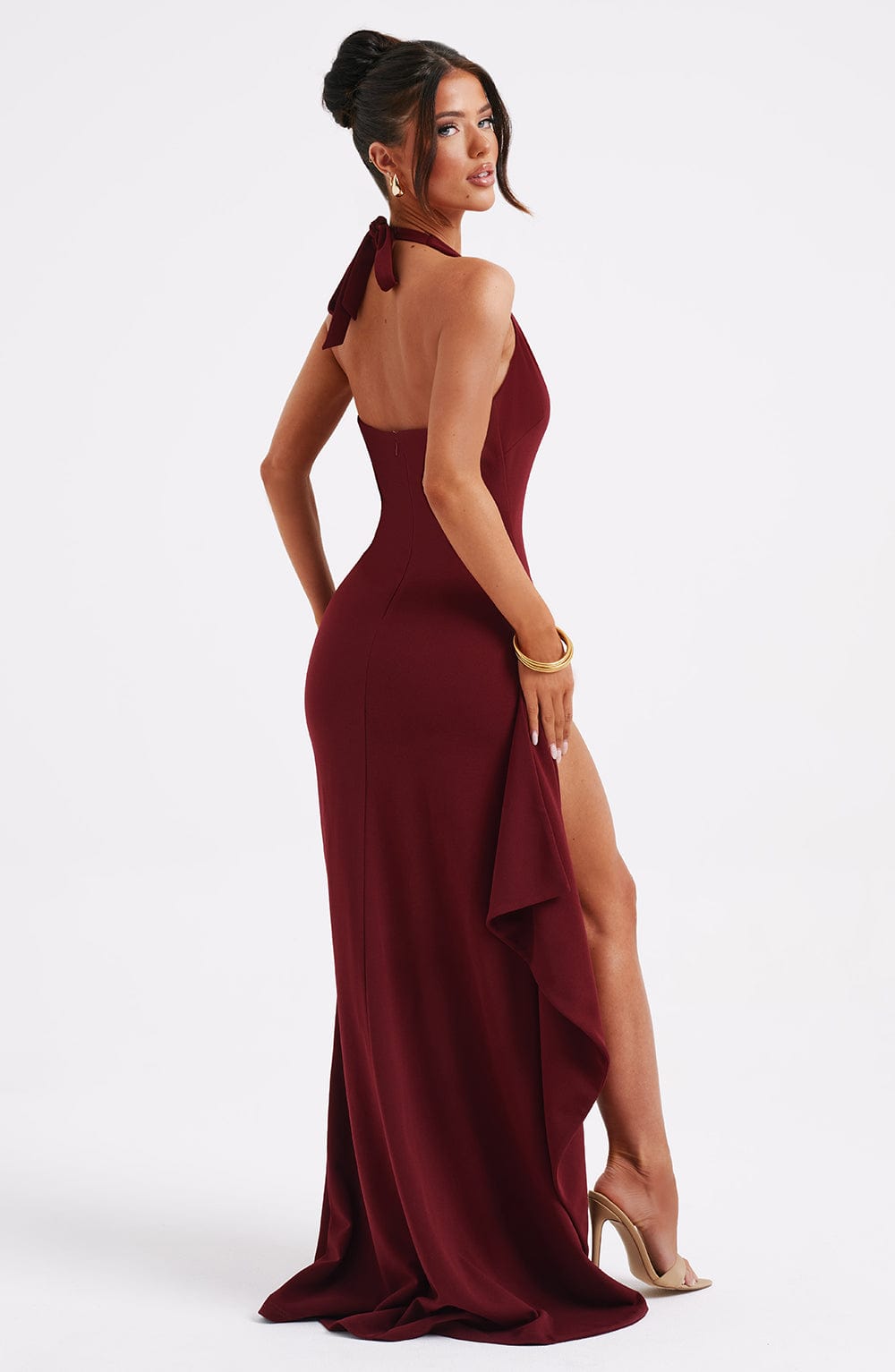 minilena Luella Maxi Dress Burgundy