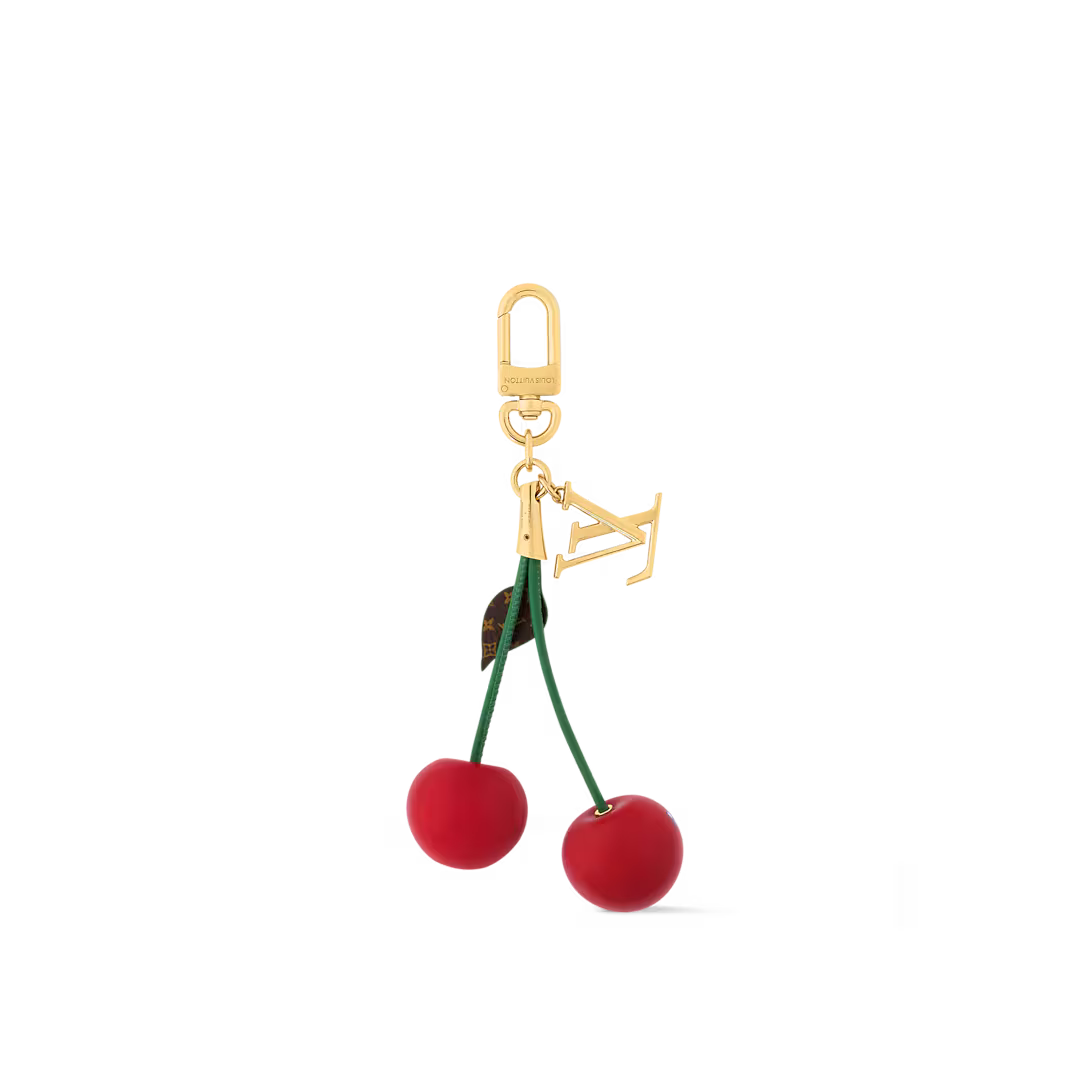 Lv X Tm Cerise Bag Charm With Box