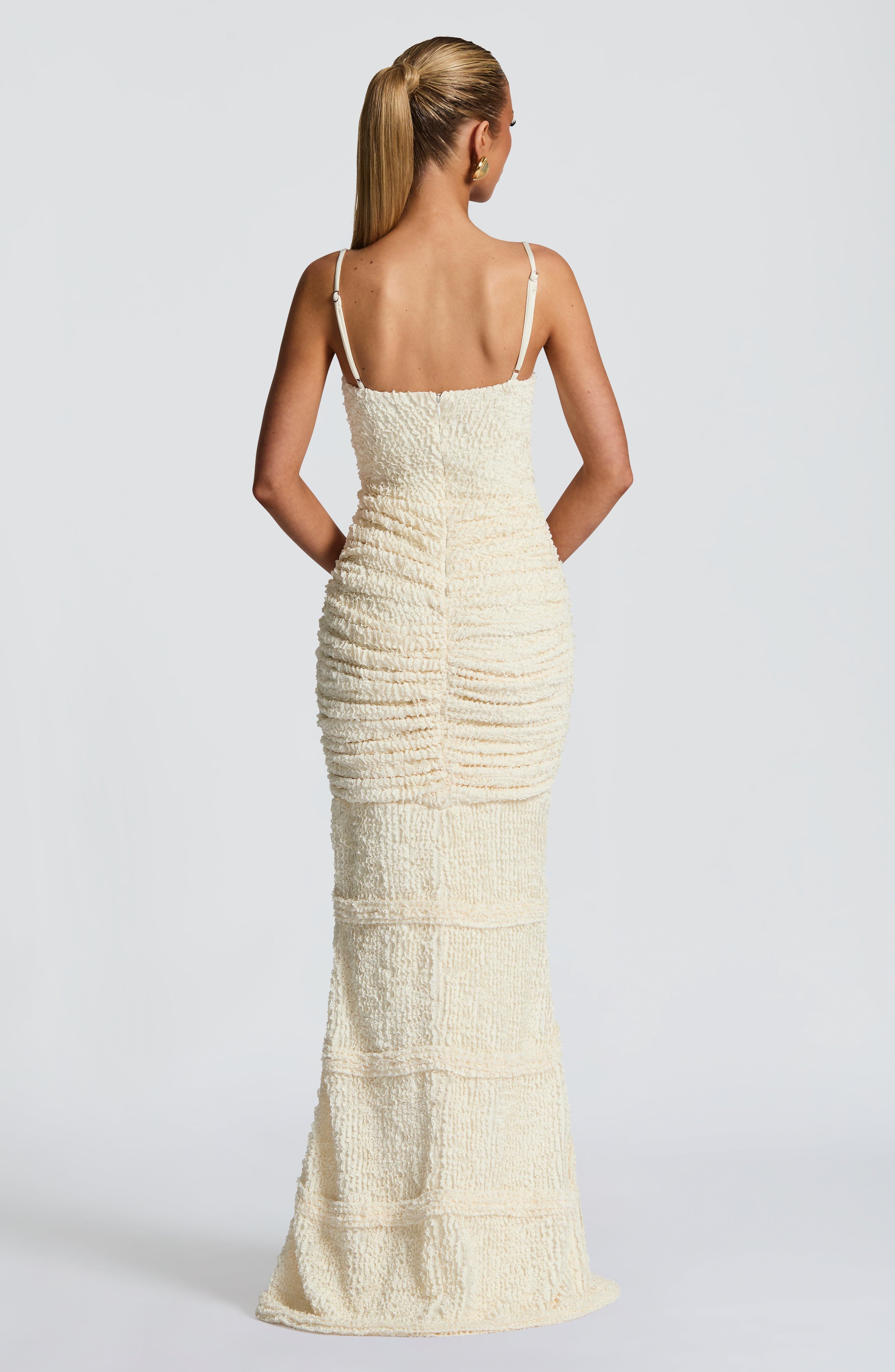 minilena Lysandra Maxi Dress Ivory