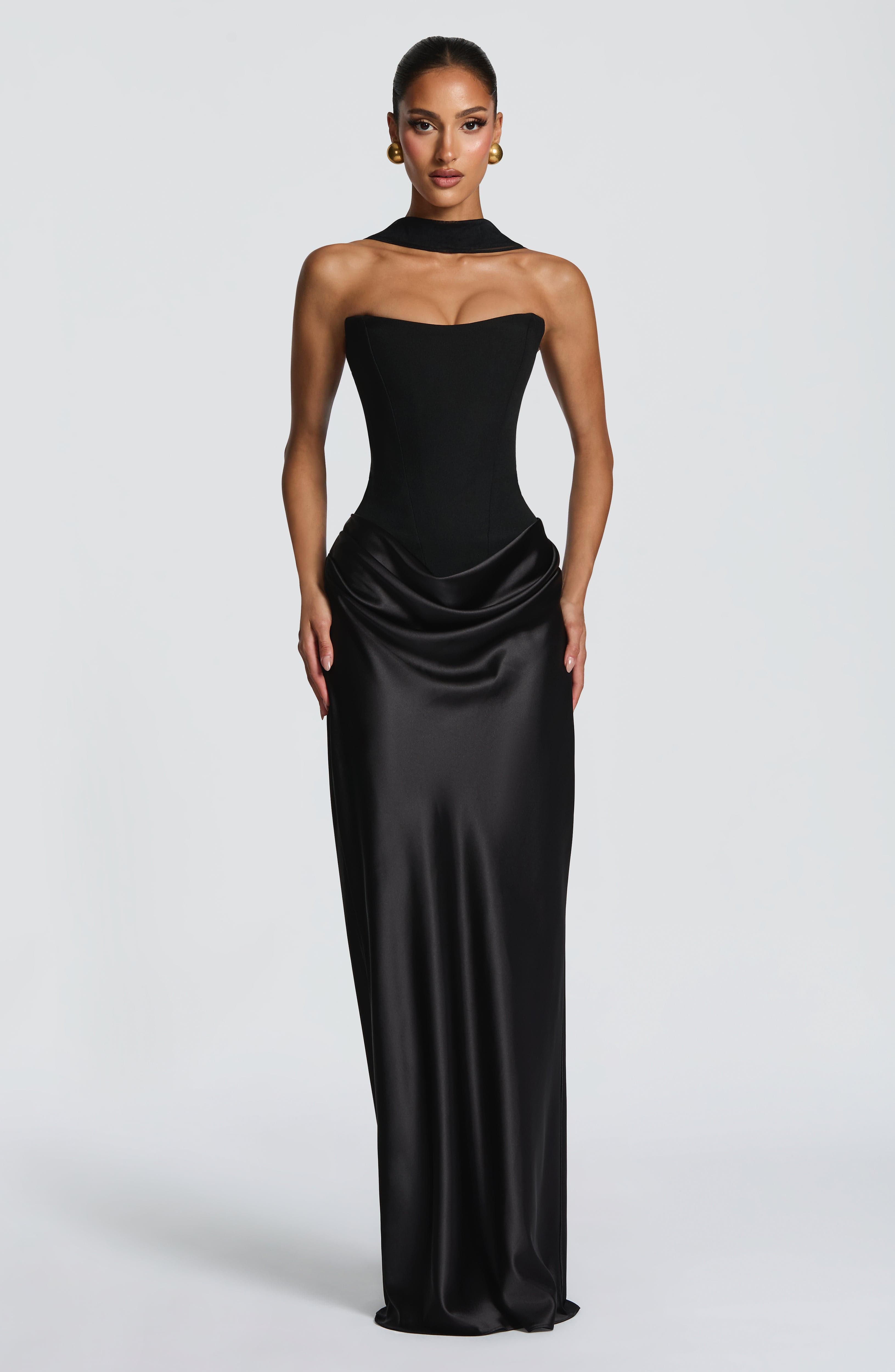 minilena Maggie Maxi Dress Black