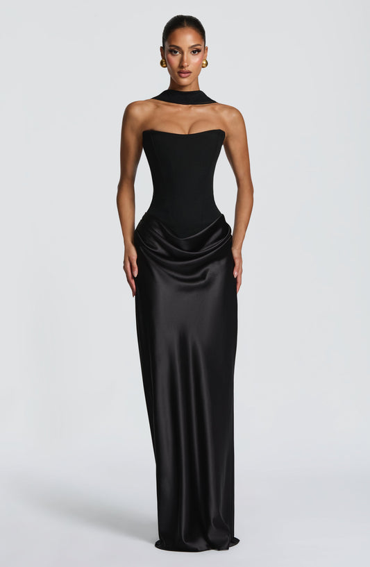 minilena Maggie Maxi Dress Black