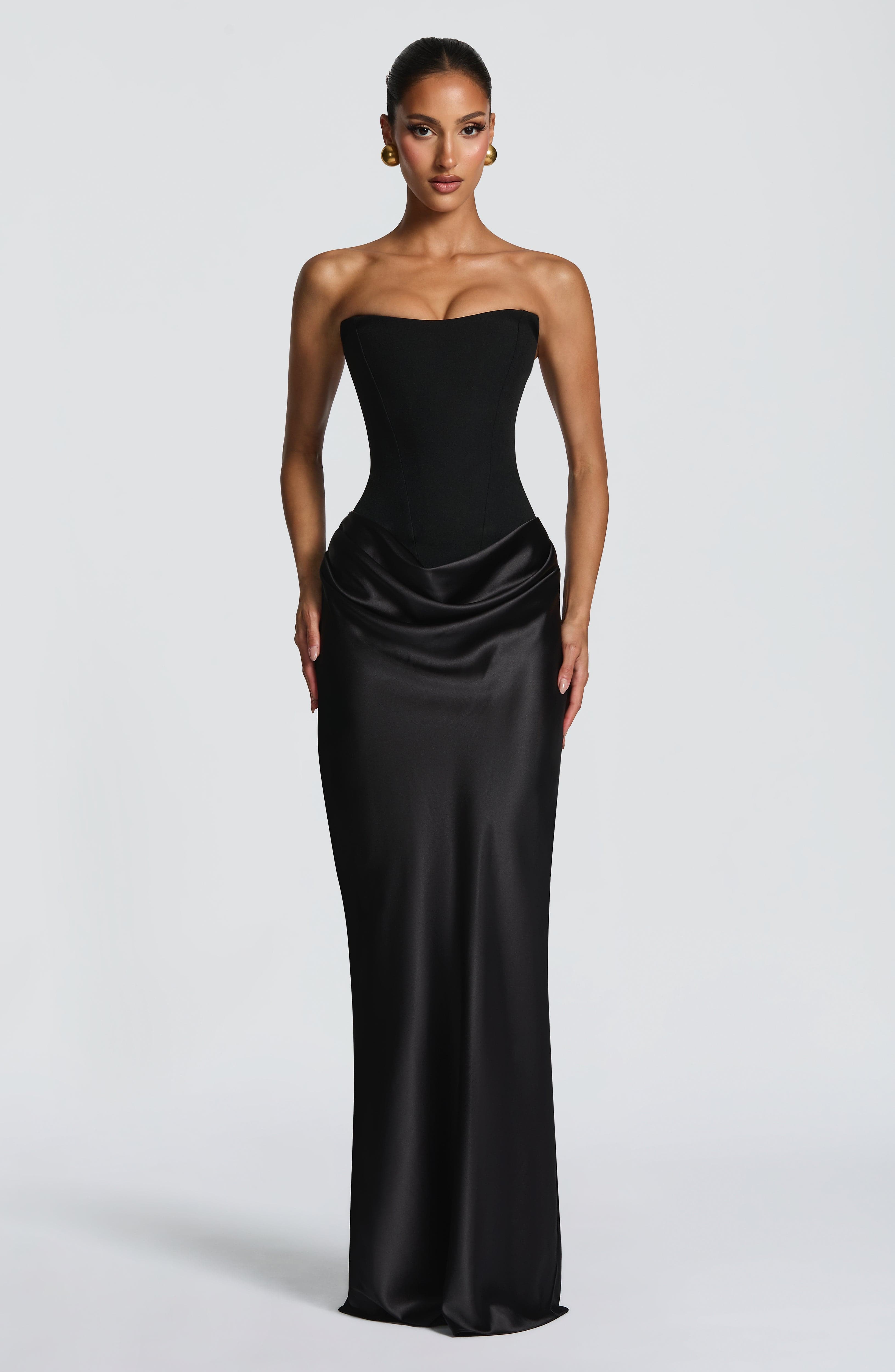 minilena Maggie Maxi Dress Black