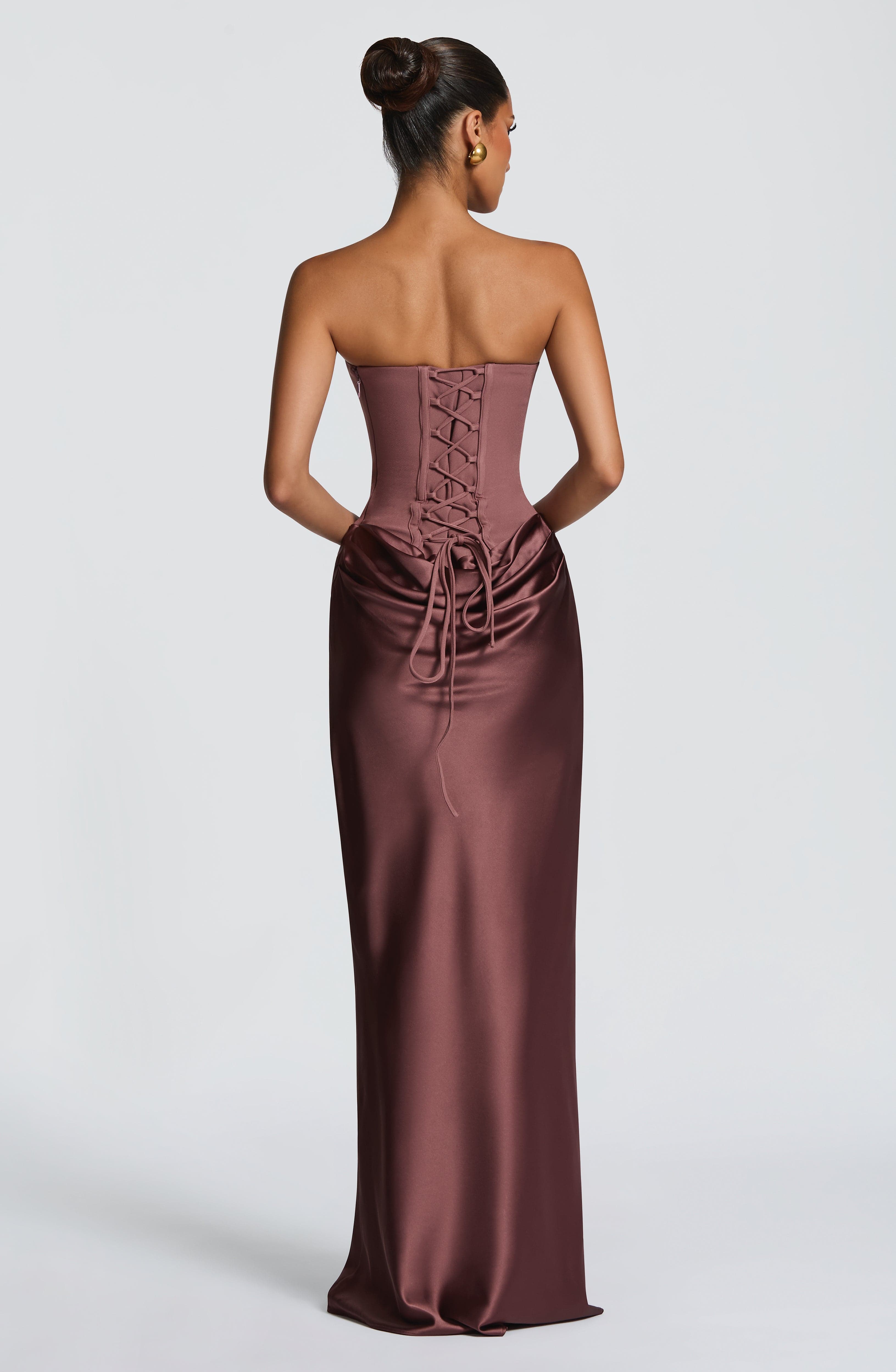 minilena Maggie Maxi Dress Dusty Rose