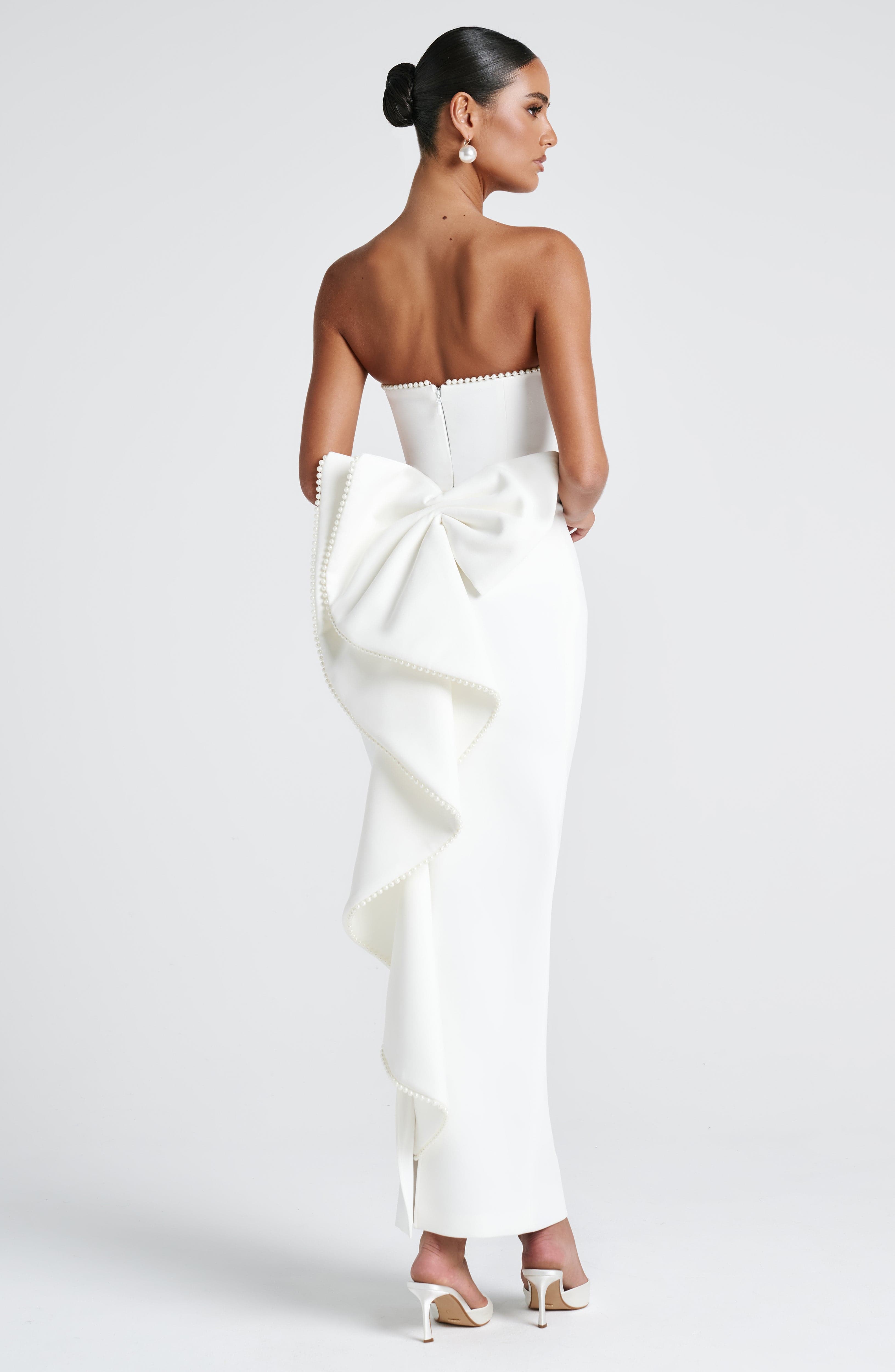 minilena Magnolia Maxi Dress Ivory