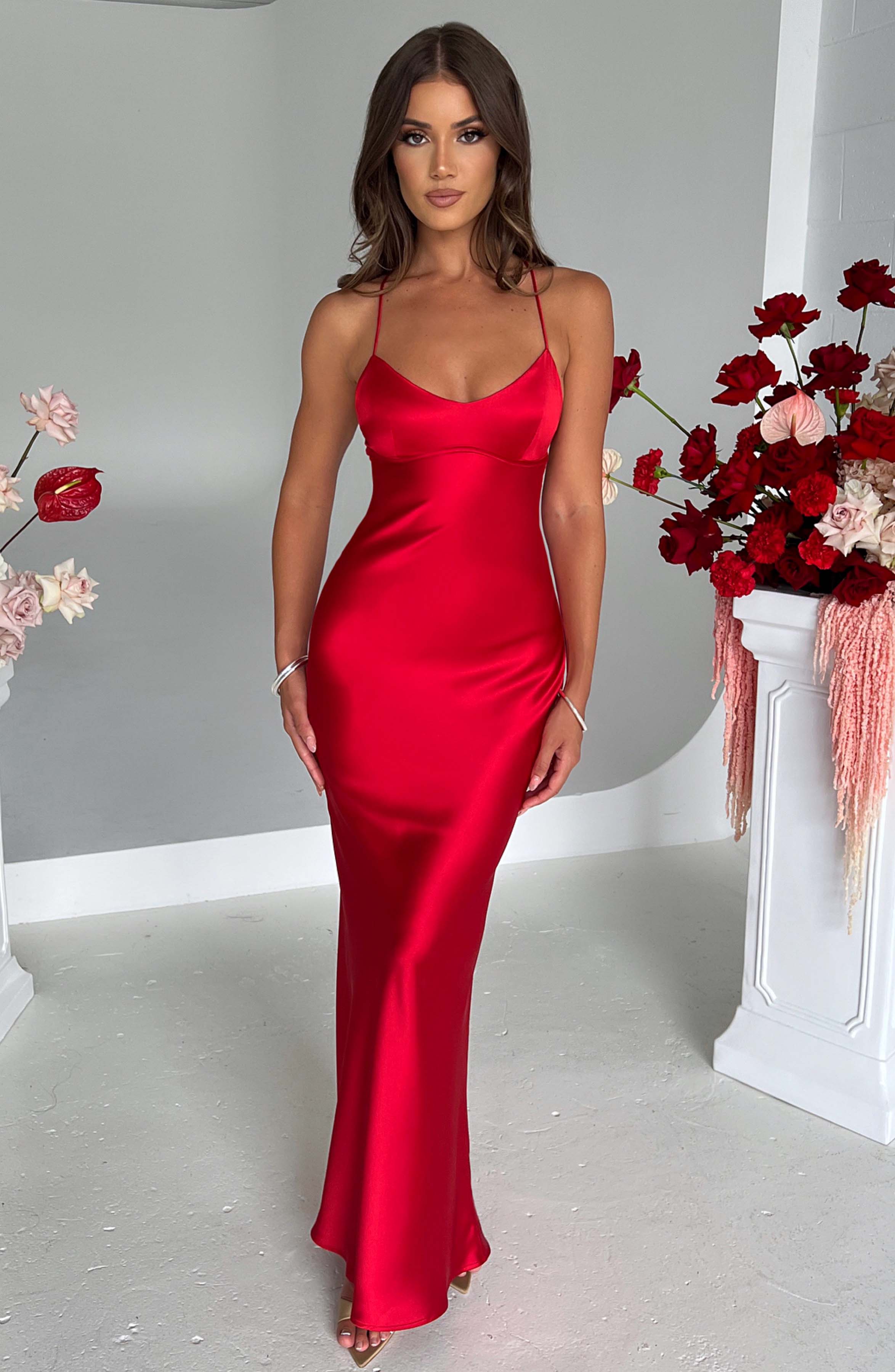 minilena Malika Maxi Dress Red