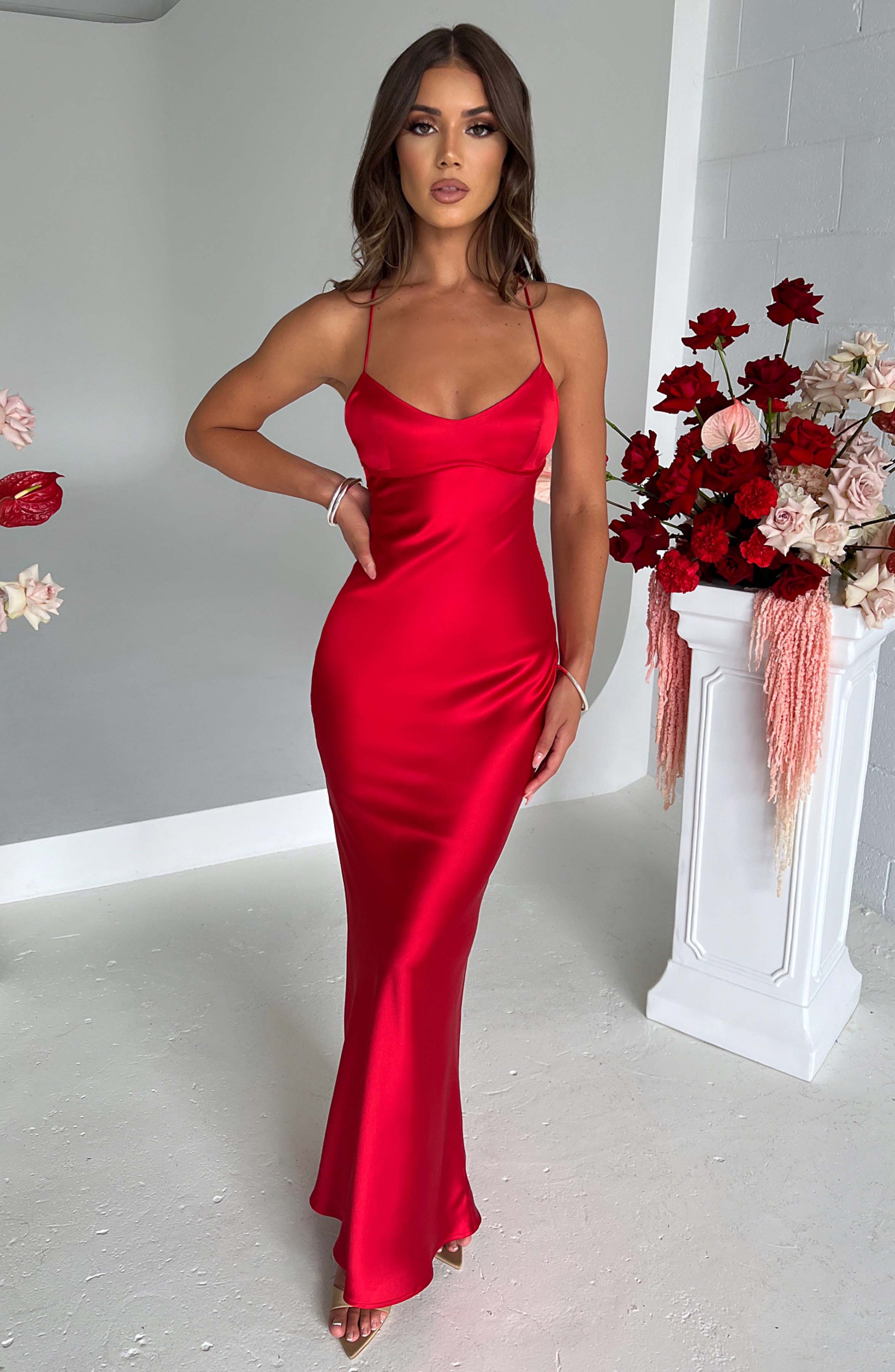minilena Malika Maxi Dress Red