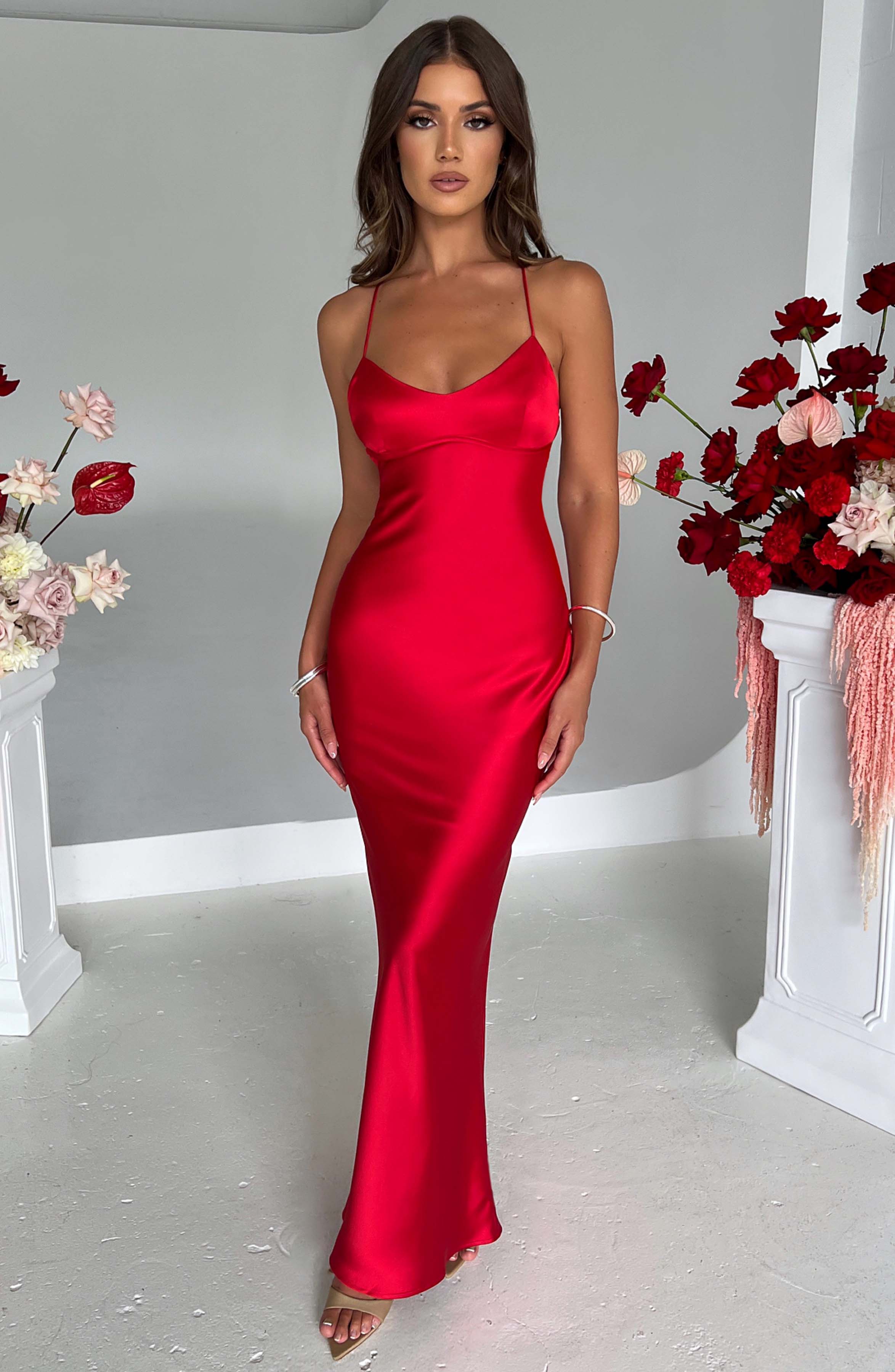 minilena Malika Maxi Dress Red
