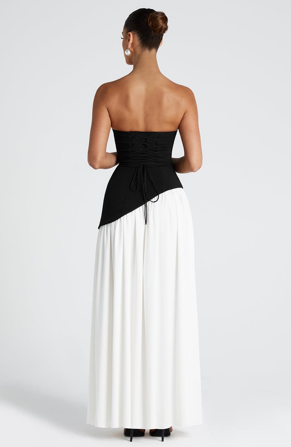 minilena Maliyah Maxi Dress Black/White